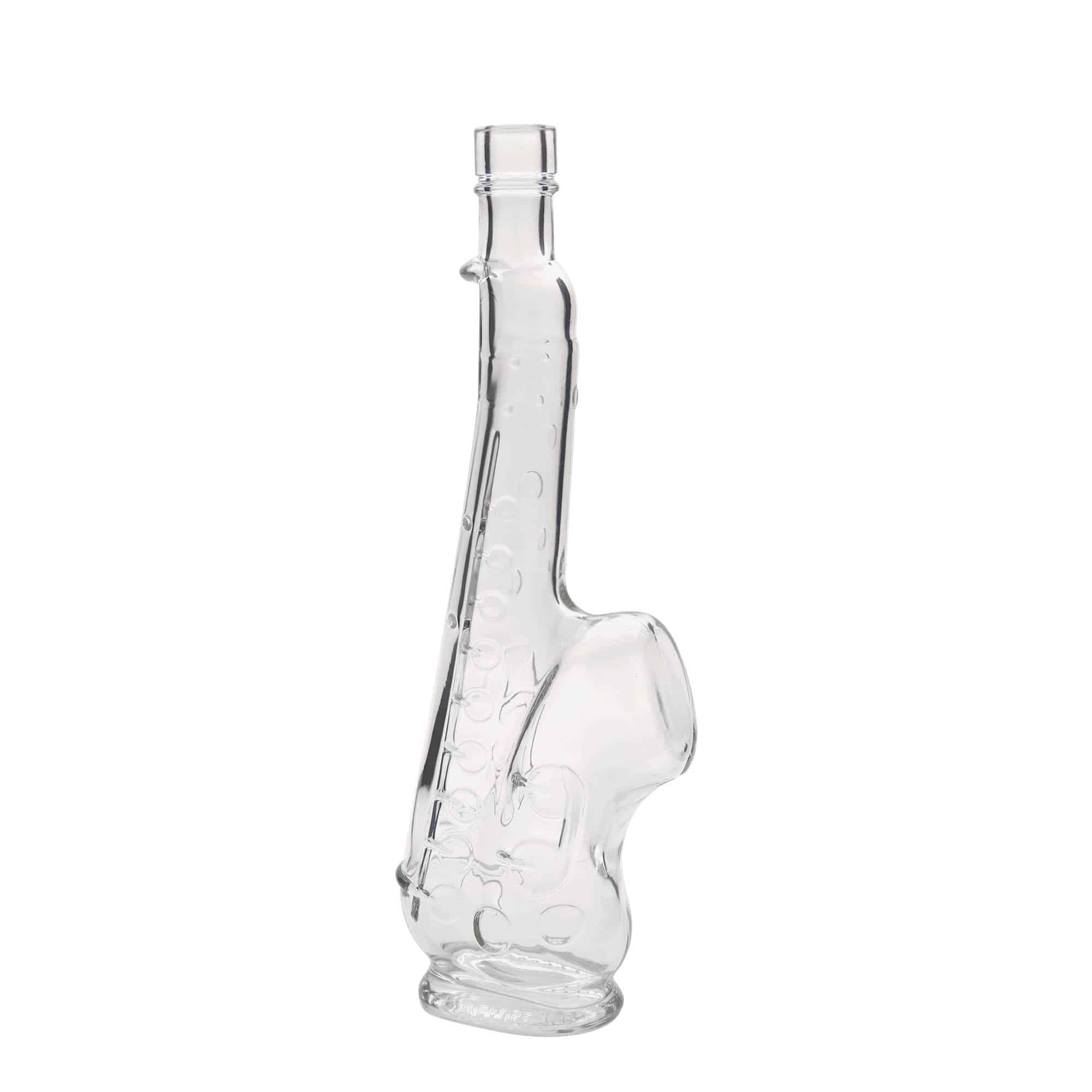 500 ml glass bottle 'Saxophone', closure: cork