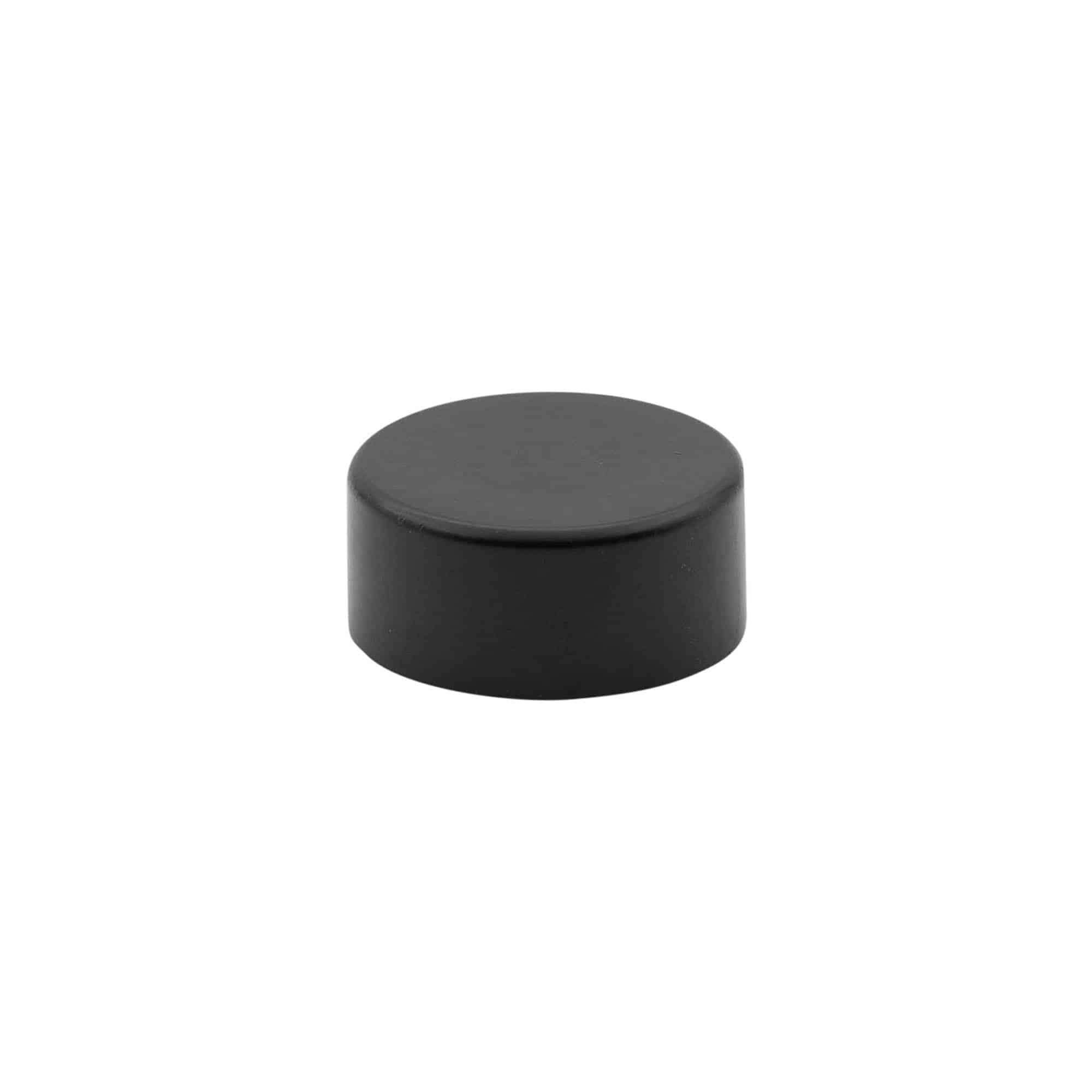 Screw cap, ABS plastic, black, for opening: GPI 28/400