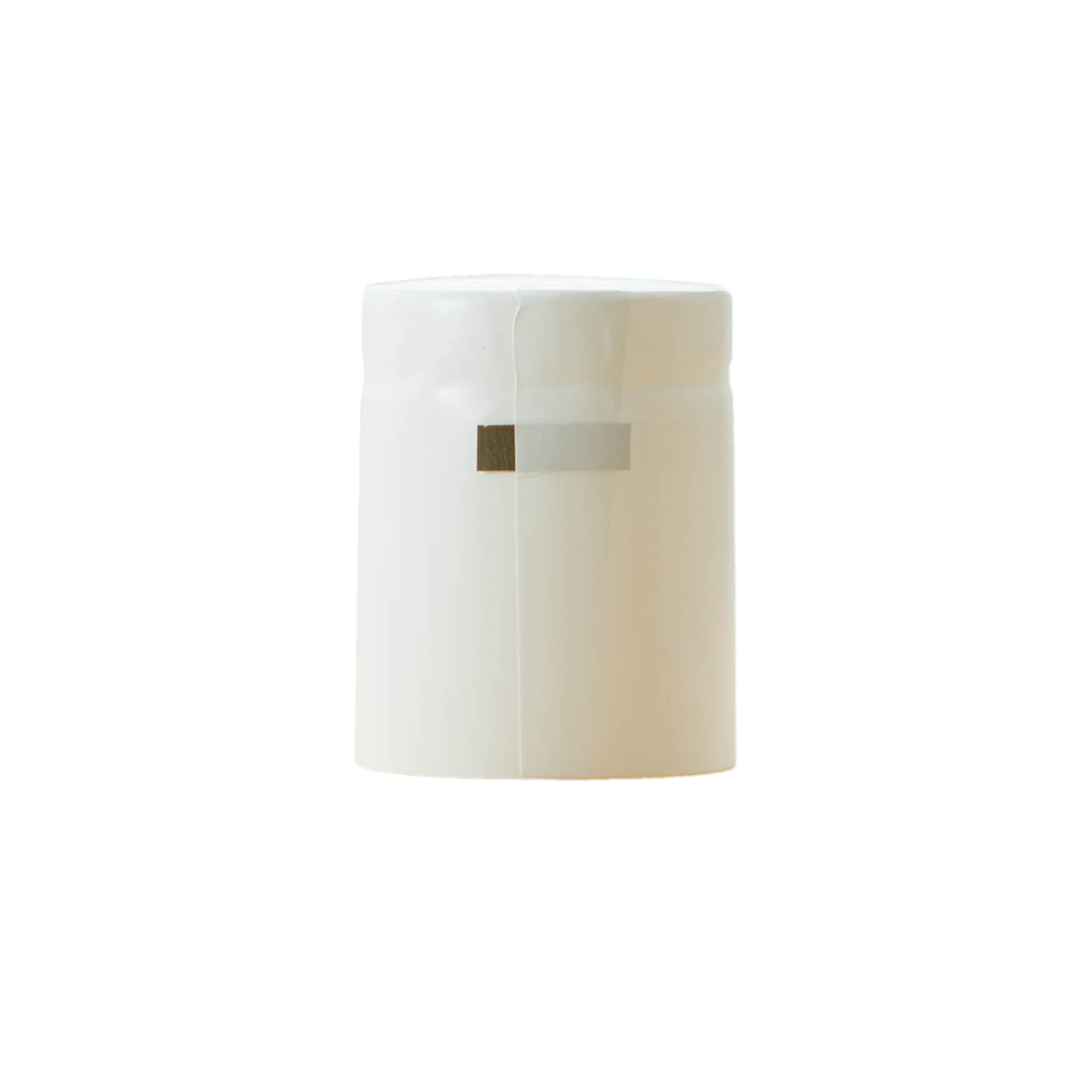 Heat shrink capsule 32x41, PVC plastic, white