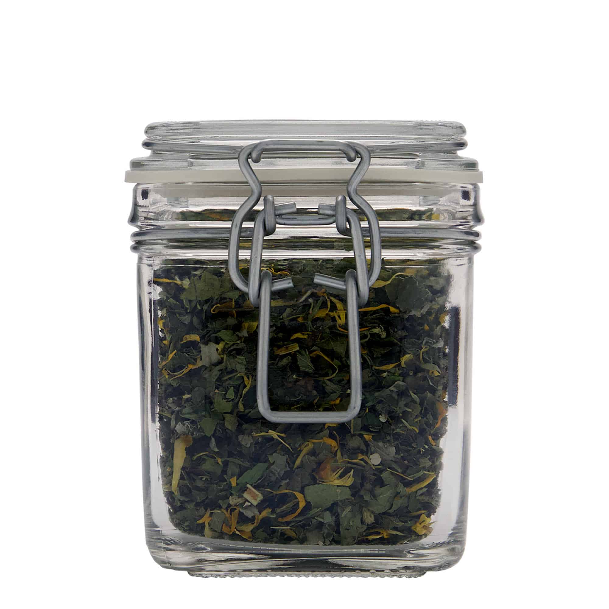 350 ml clip top jar, square, closure: clip top