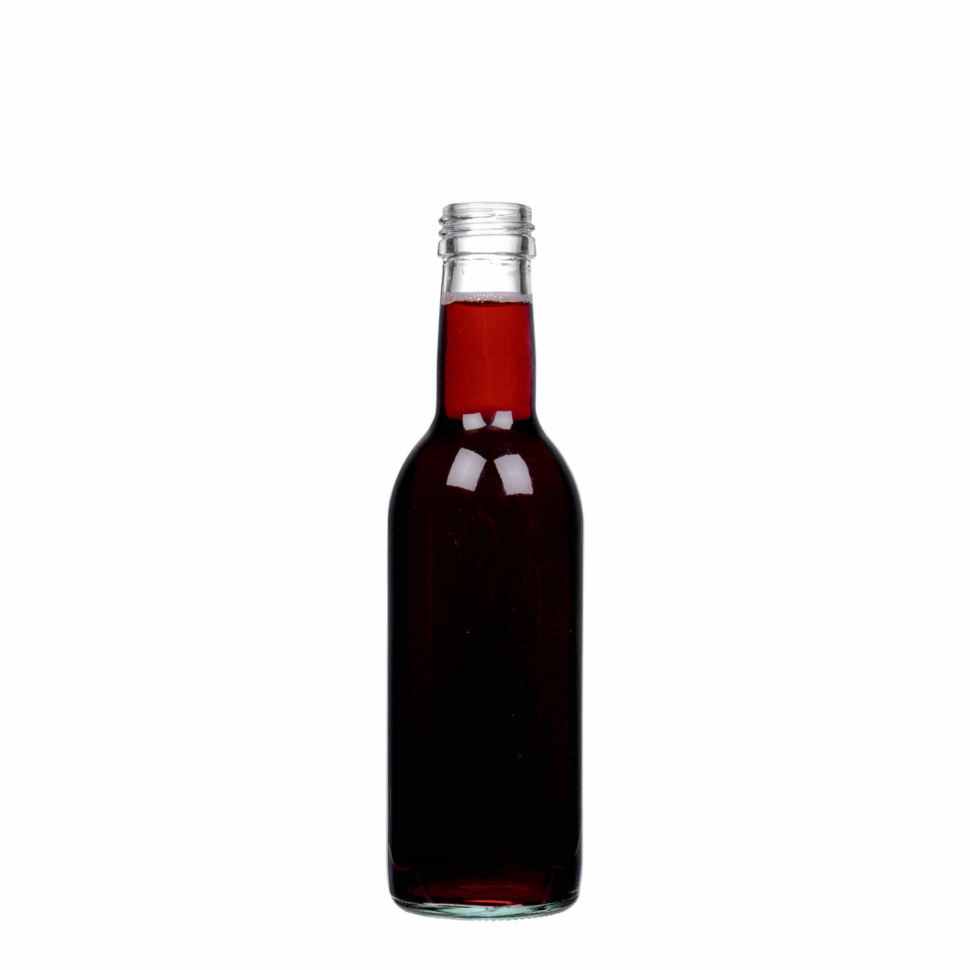 250 ml glass bottle 'Bordeaux', closure: PP 28