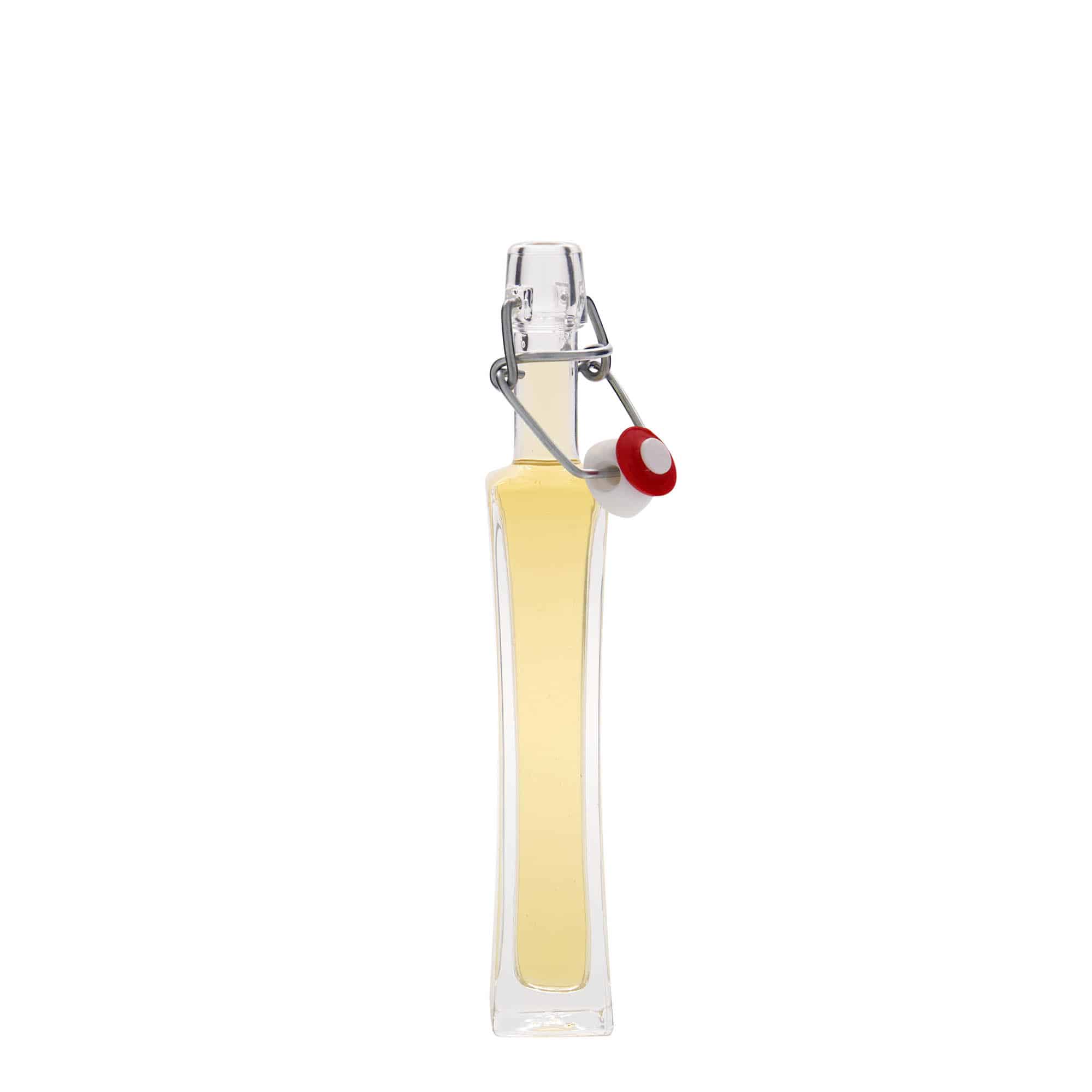 40 ml glass bottle 'Koko', square, closure: swing top