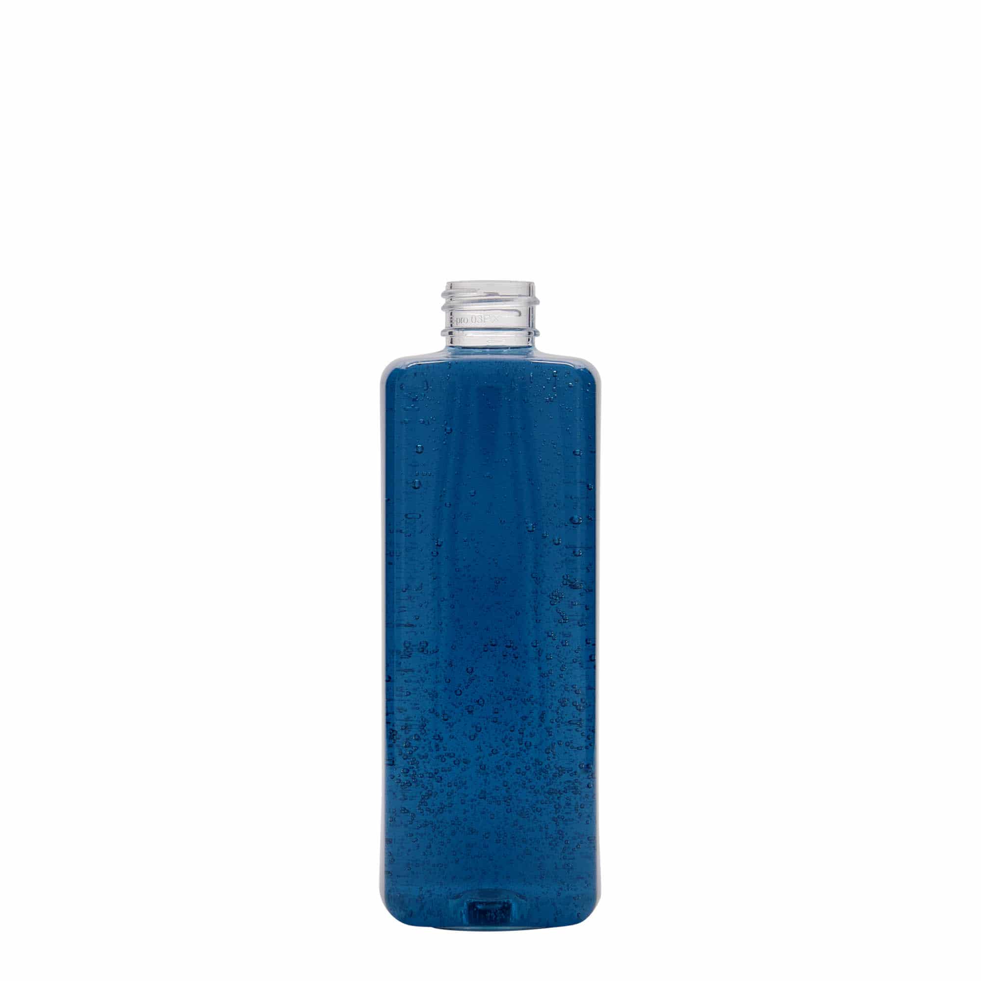 300 ml PET bottle 'Karl', square, plastic, closure: GPI 24/410