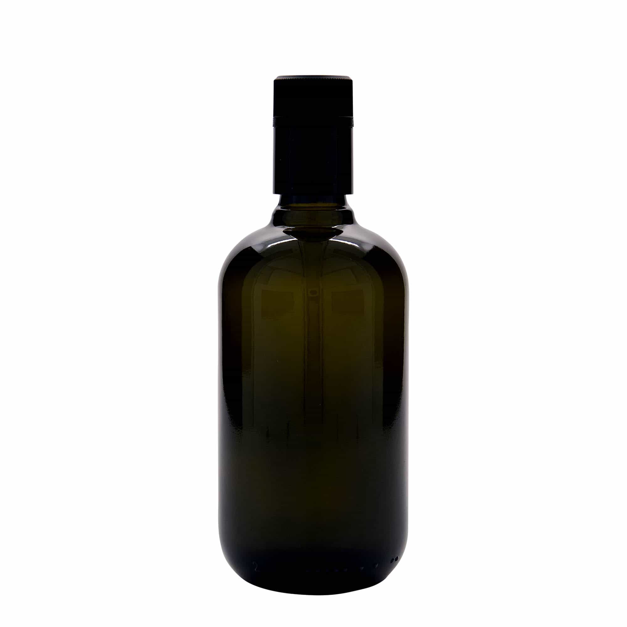 500 ml oil/vinegar bottle 'Biolio', glass, antique green, closure: DOP