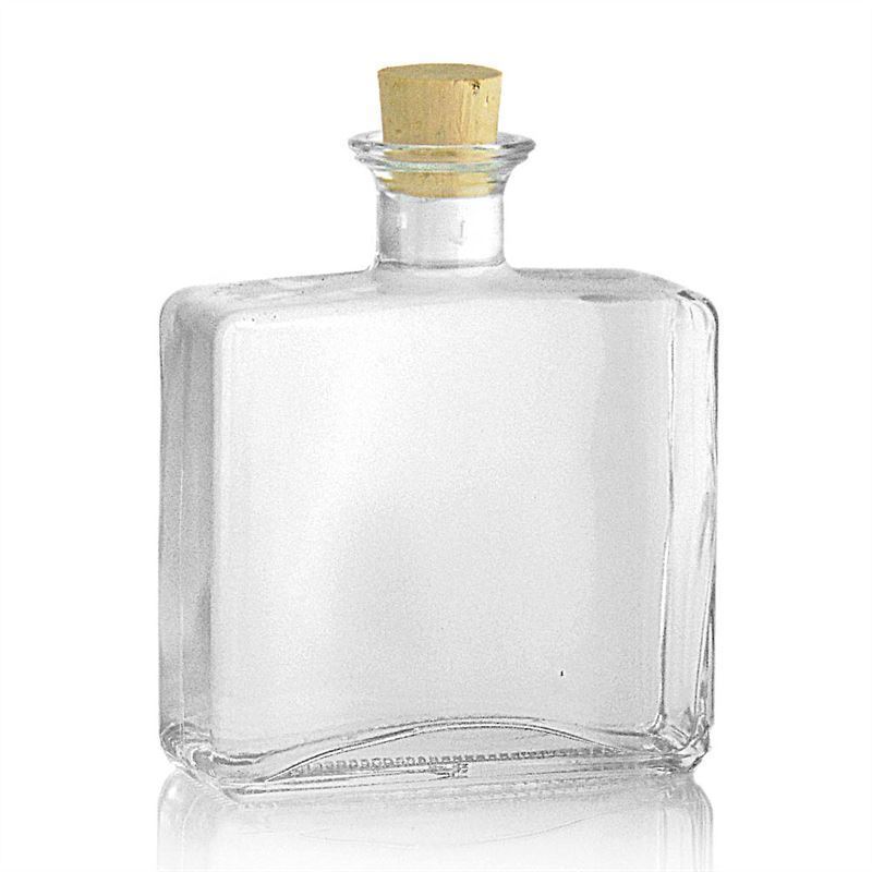 500 ml glass bottle 'Julia', rectangular, closure: cork