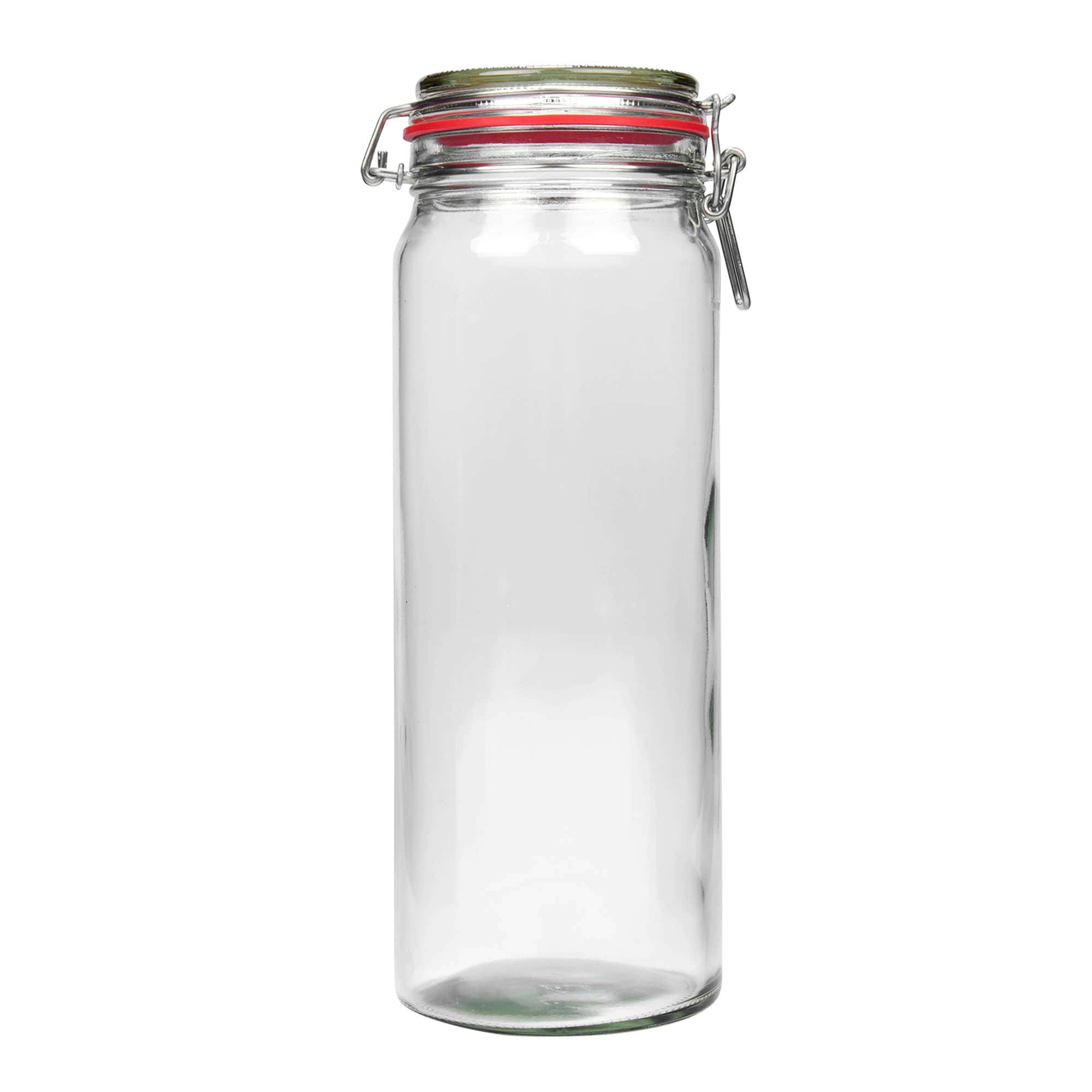 2,160 ml clip top jar, closure: clip top