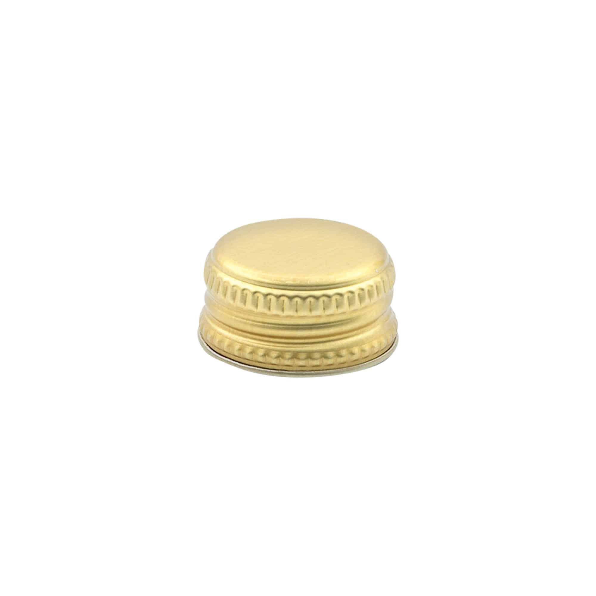 Screw cap, metal, gold, for opening: PP 28