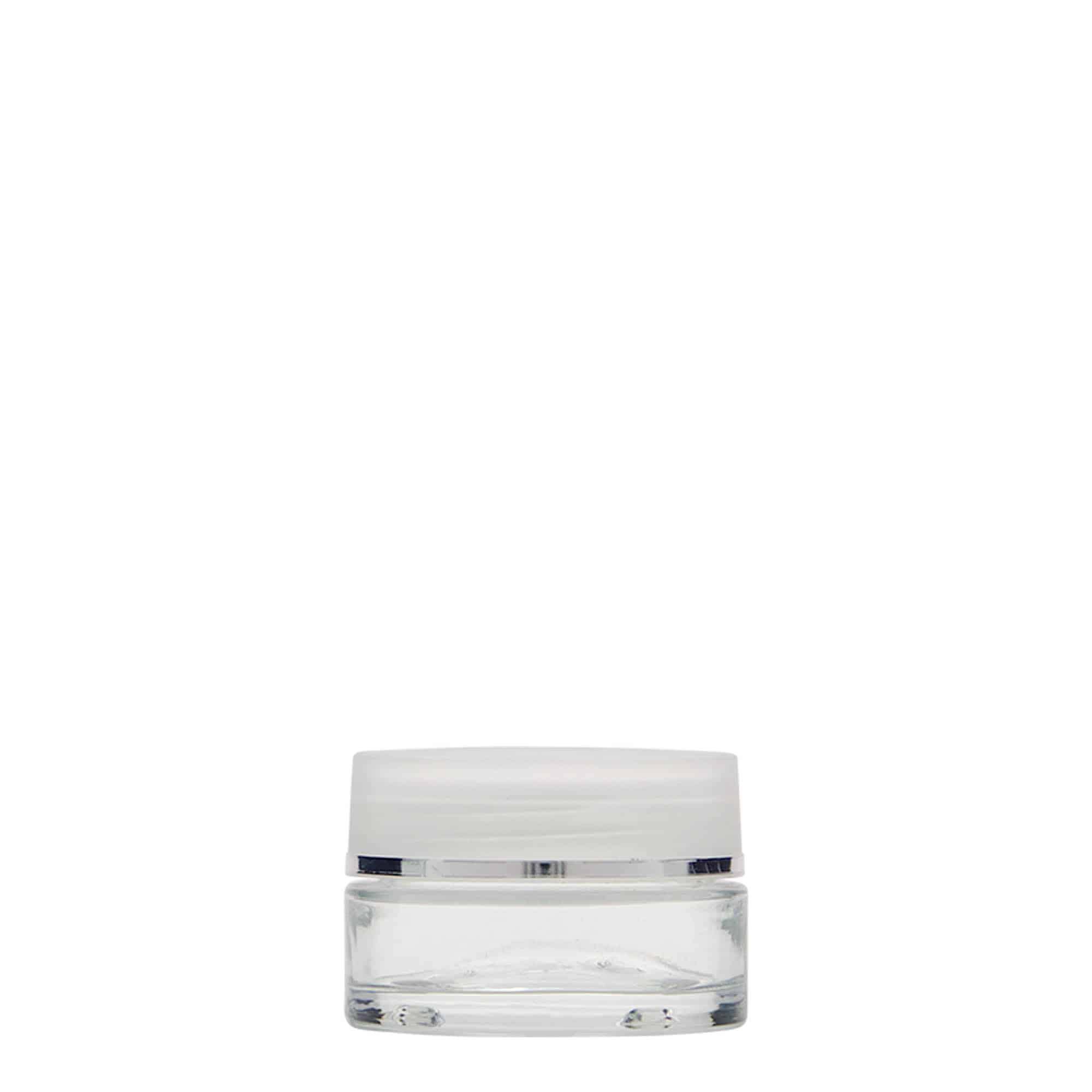 15 ml cosmetic jar 'Clear Edition', glass, closure: screw cap