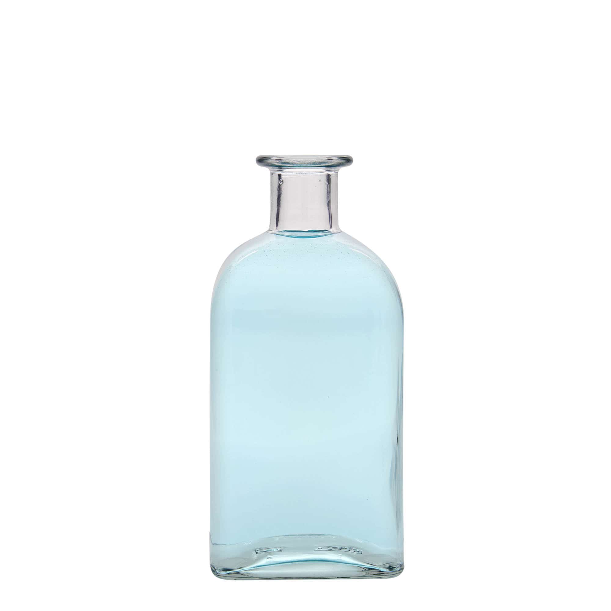 500 ml glass apothecary bottle Carré, square, closure: cork