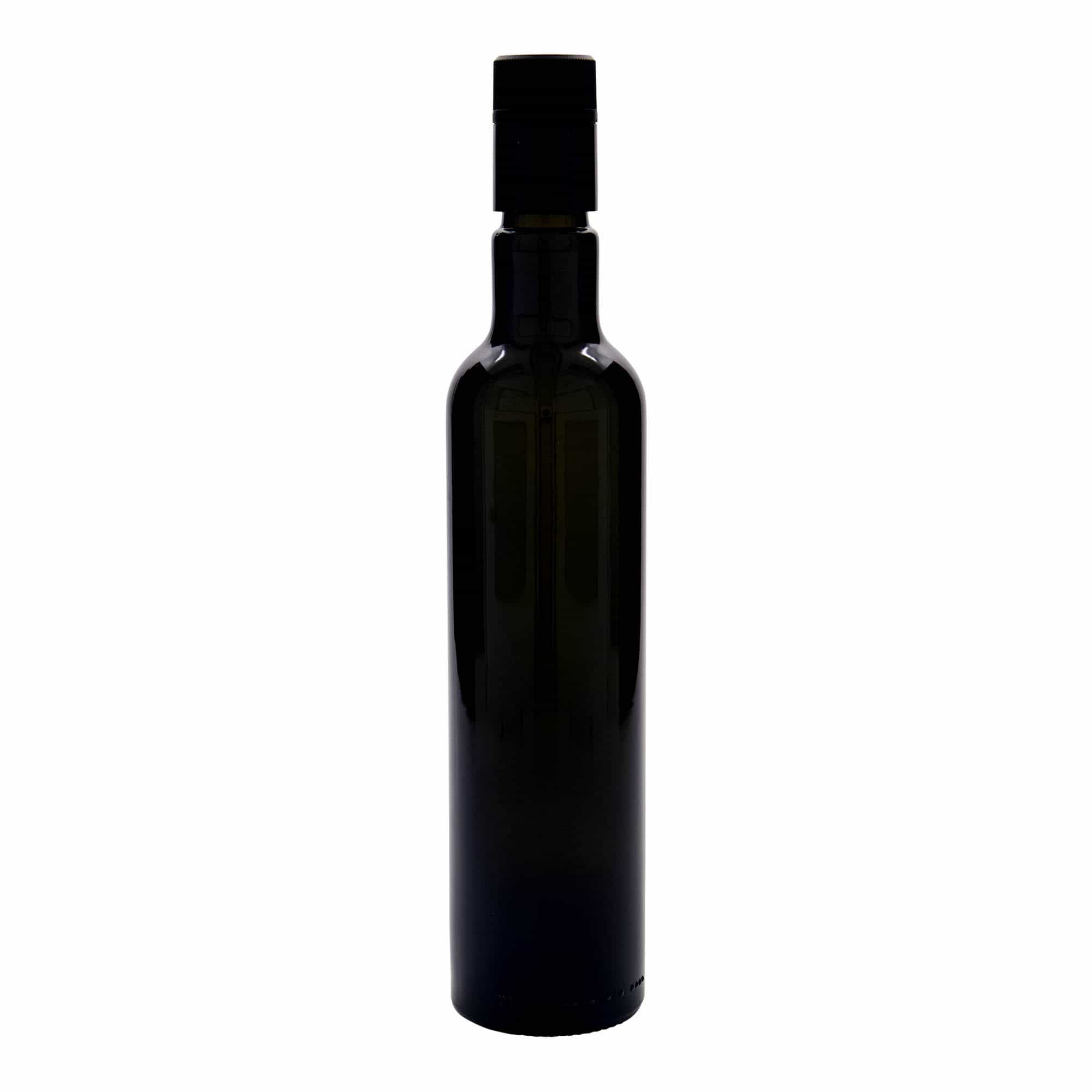 500 ml oil/vinegar bottle 'Willy New', glass, antique green, closure: DOP