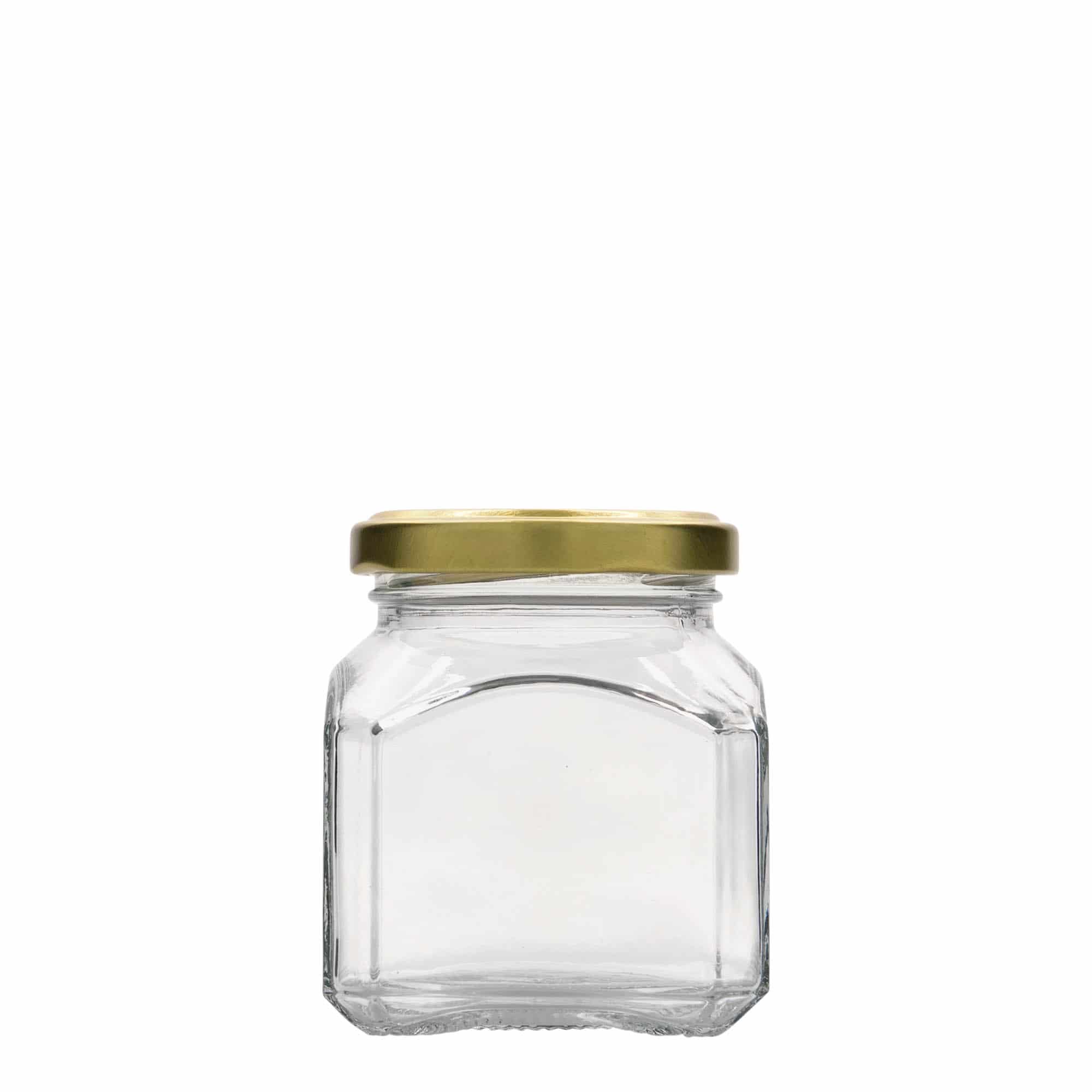 212 ml square jar 'Milano', closure: twist off (TO 58)