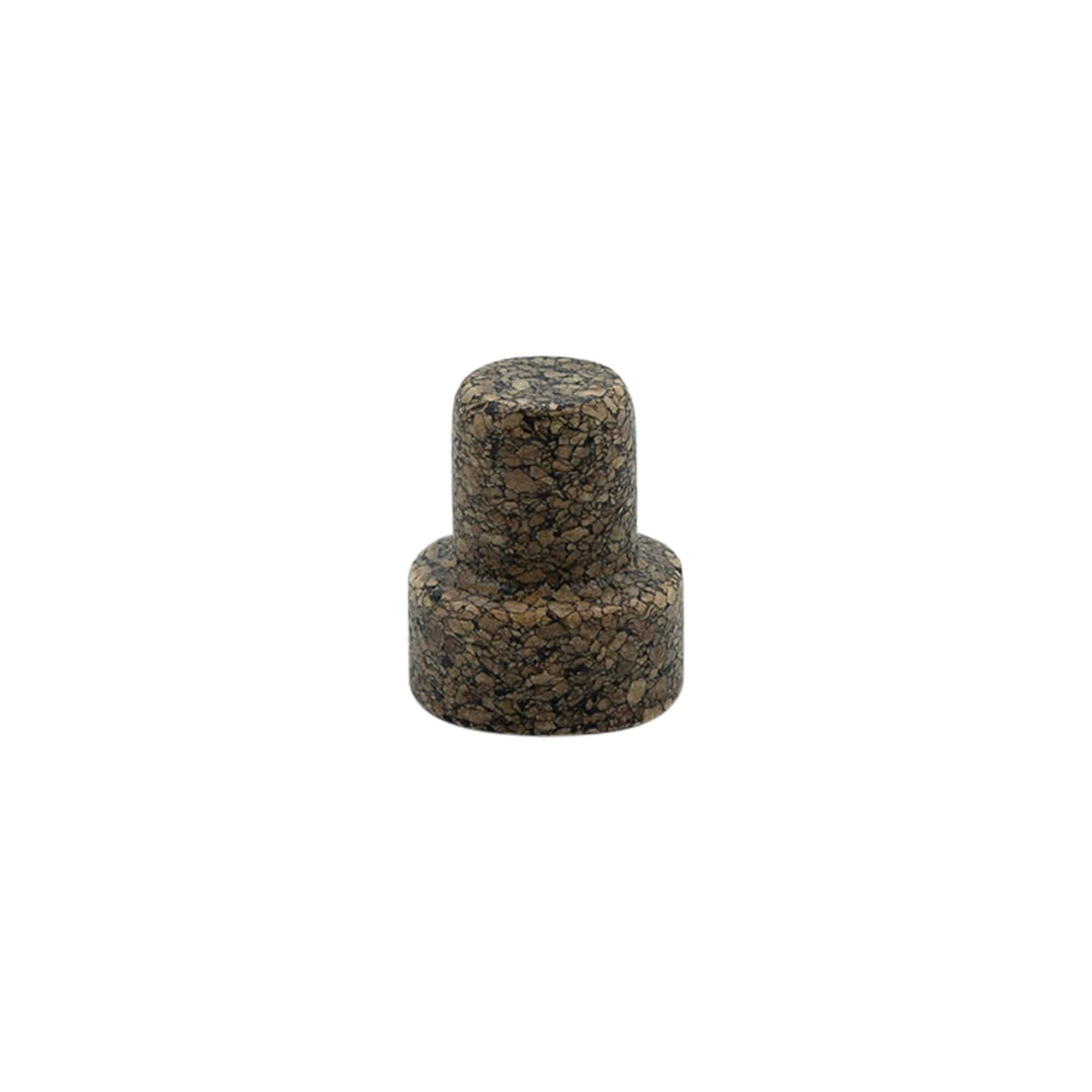 19.5 mm mushroom cork 'Sharp', Corkcoal, for opening: cork