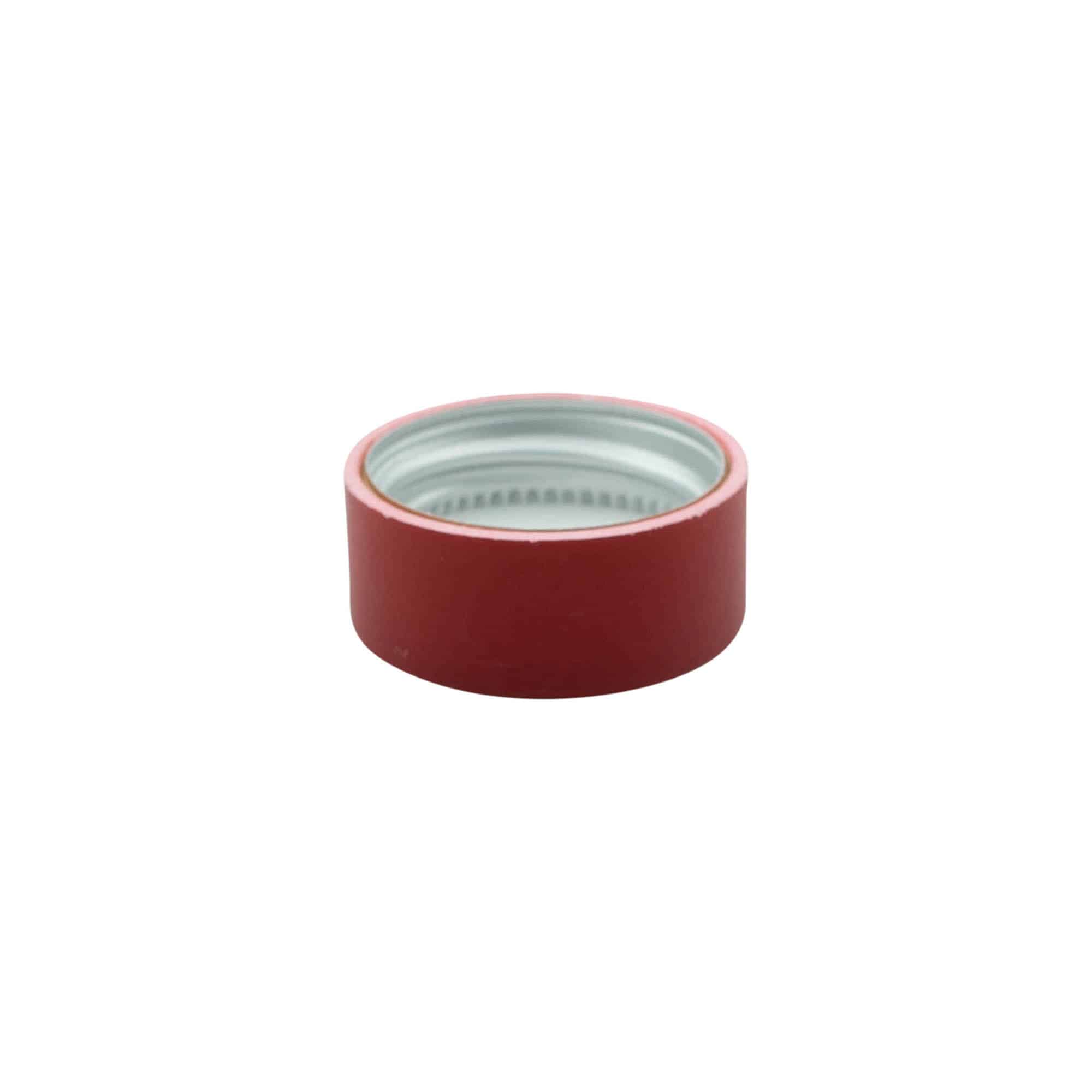 Screw cap, ABS plastic, red, for opening: GPI 28/400