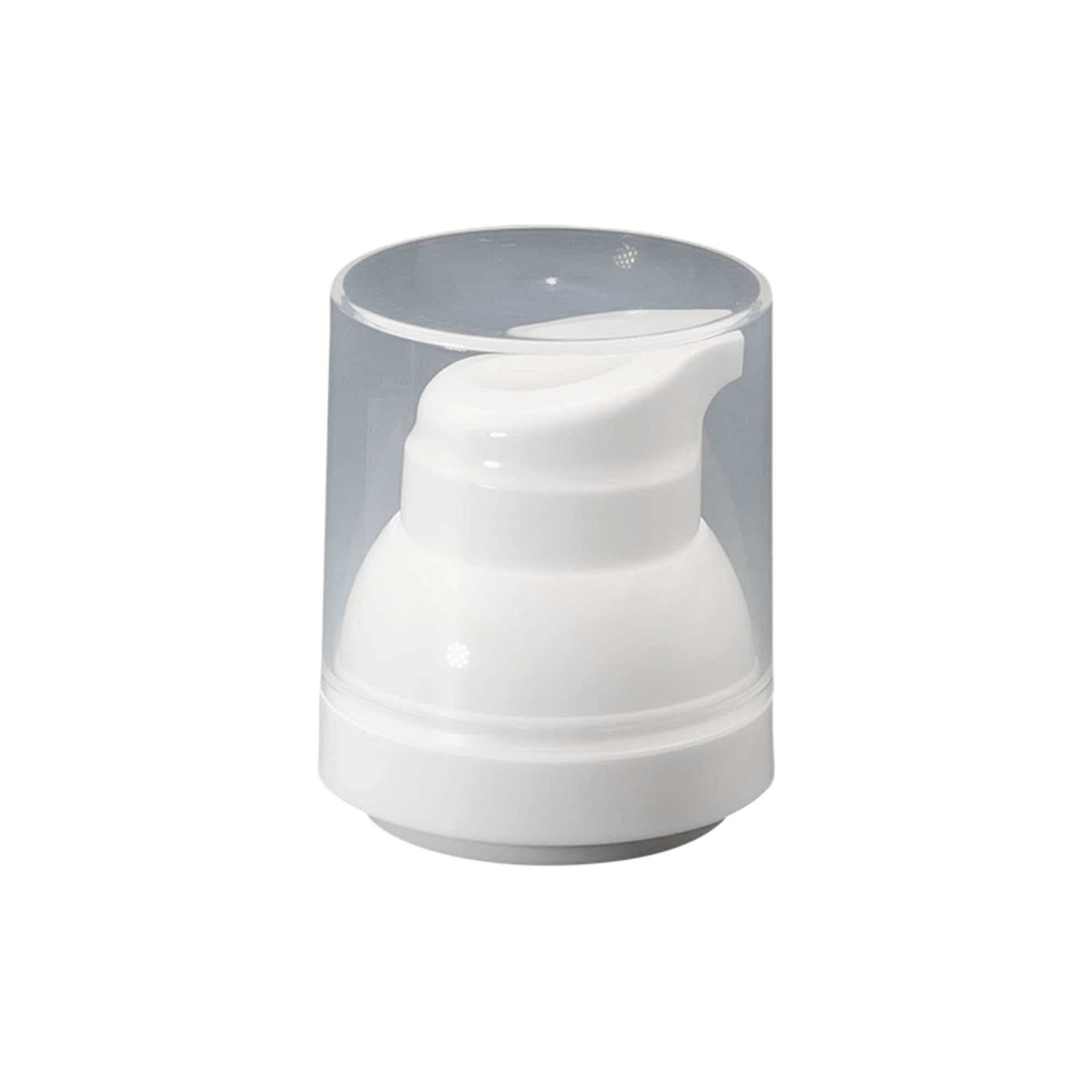 Airless dispenser pump head 'Mezzo', PP plastic, white