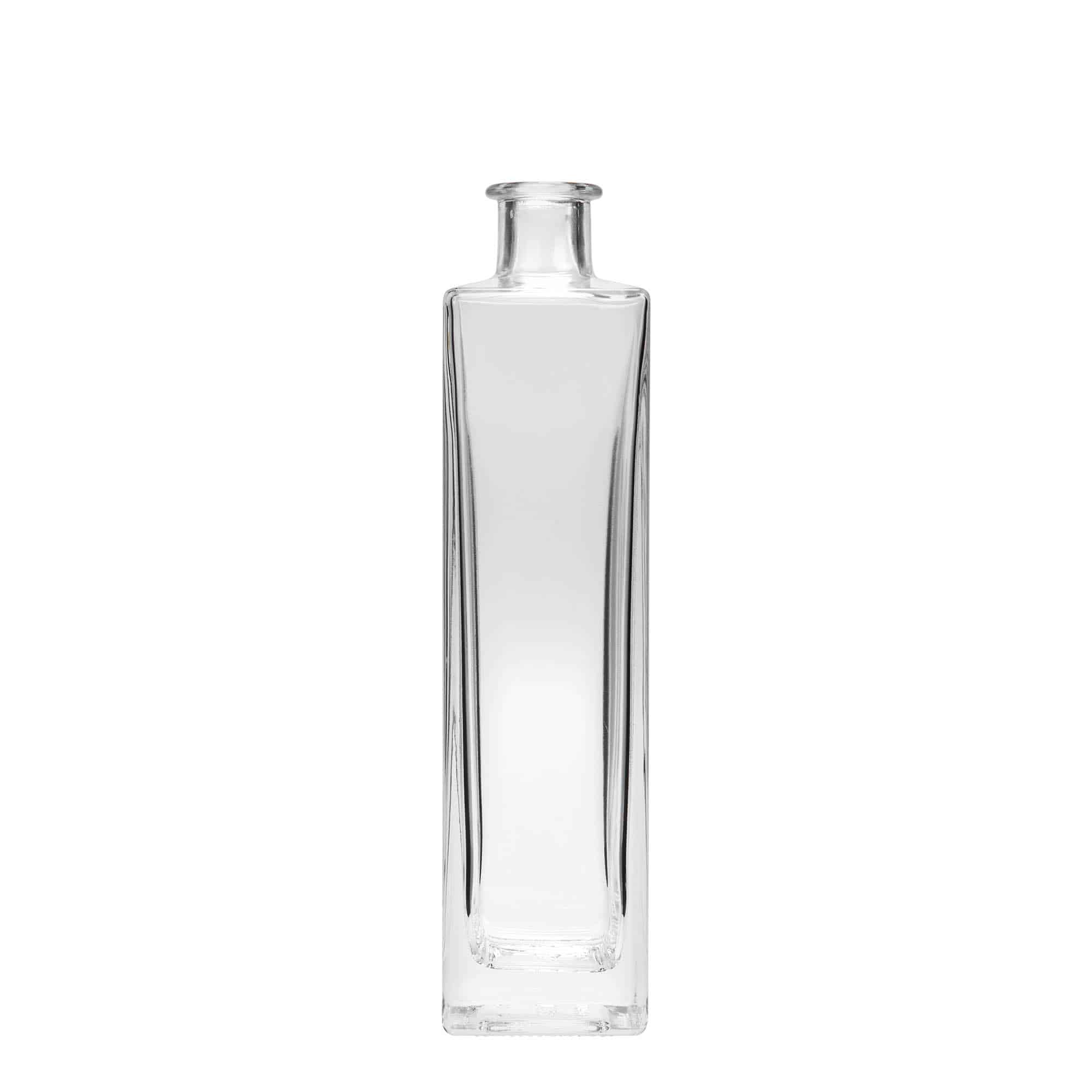 500 ml glass bottle 'Rafaello', square, closure: cork