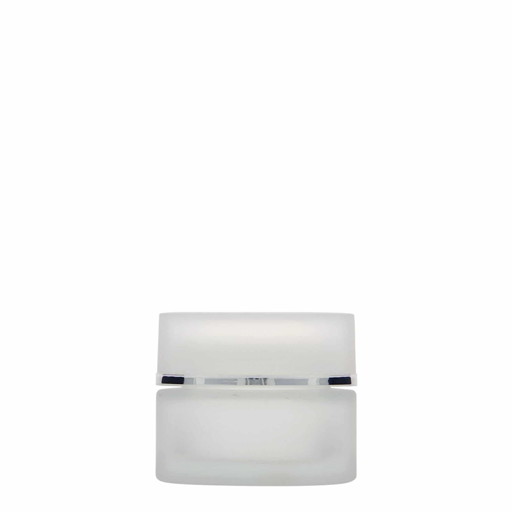 30 ml cosmetic jar 'Platin Edition', glass, frosted, closure: screw cap