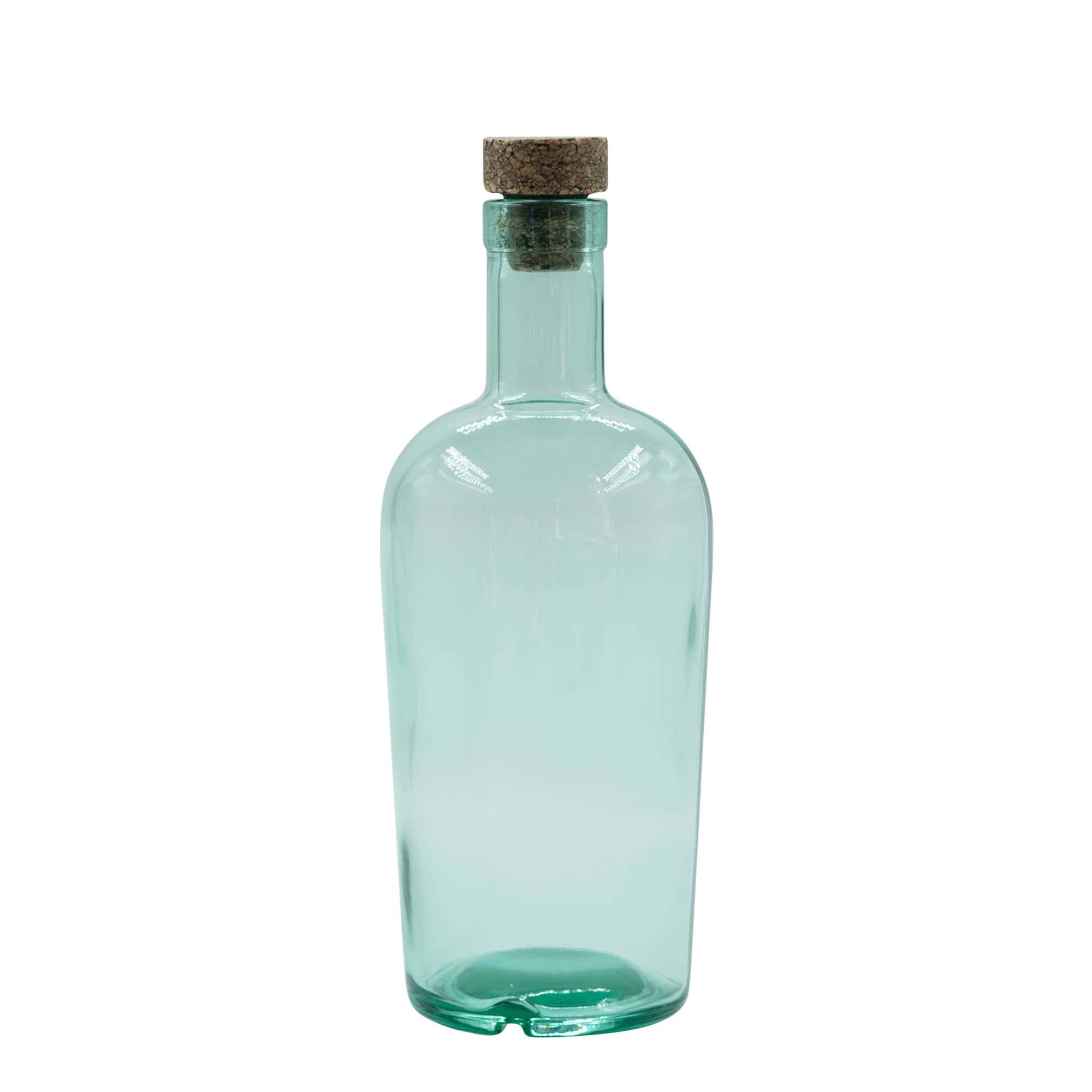 700 ml glass bottle 'Teo Light', mouth: cork