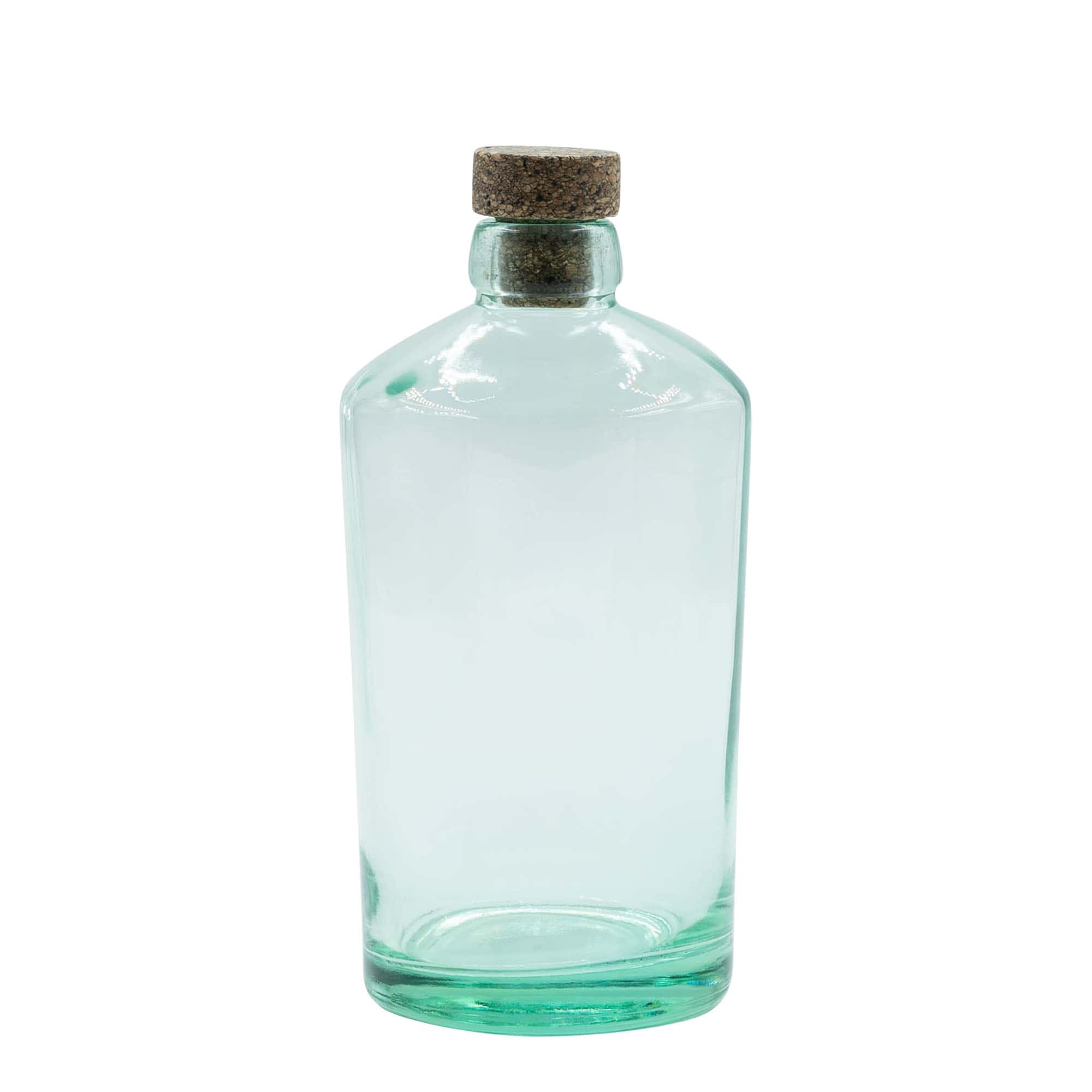 700 ml glass bottle 'Barrel', mouth: cork