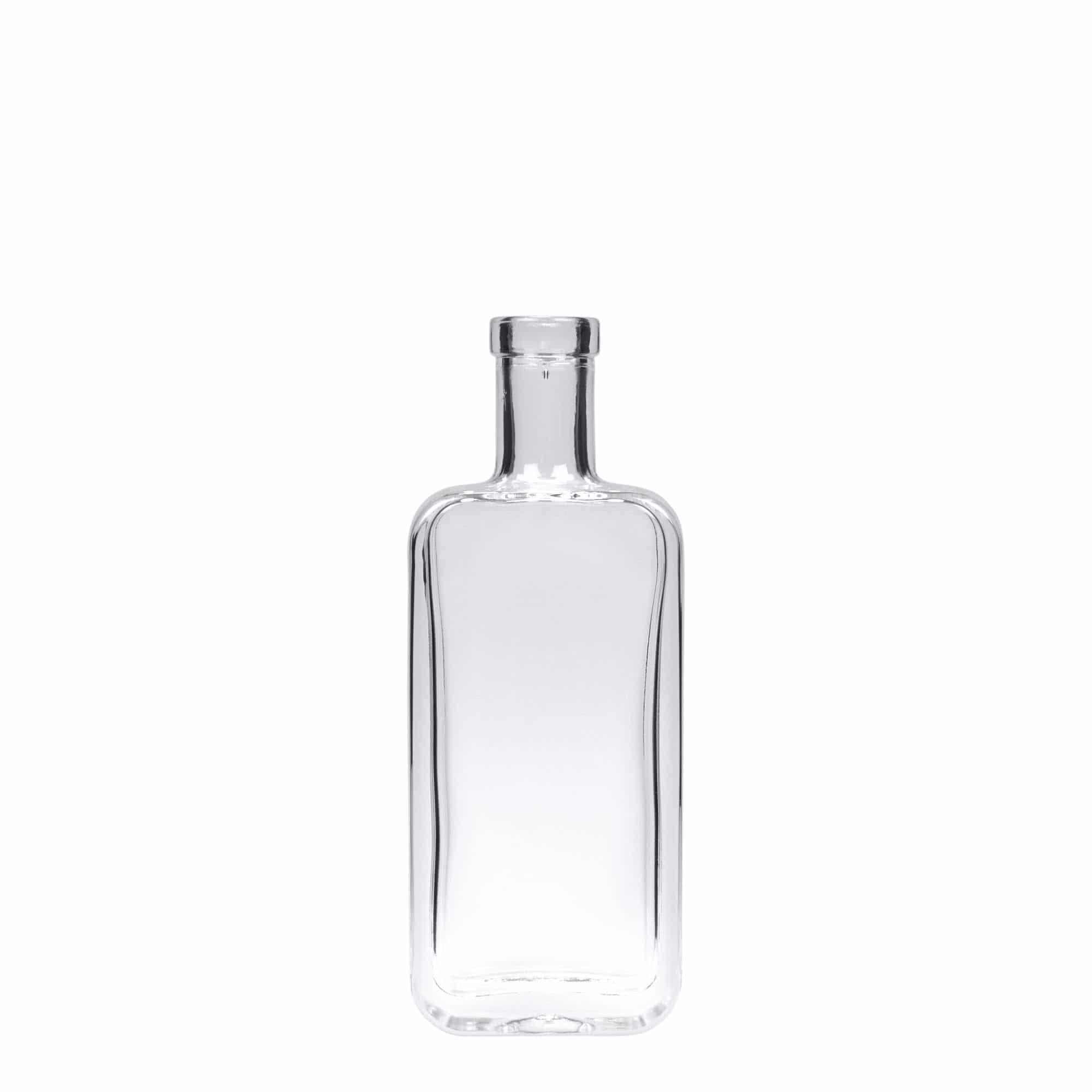 100 ml glass bottle 'Nice', rectangular, closure: cork