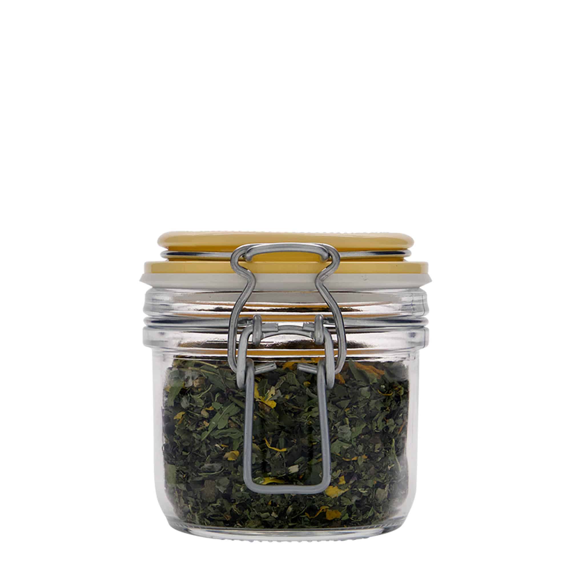 200 ml clip top jar 'Fido', yellow, closure: clip top