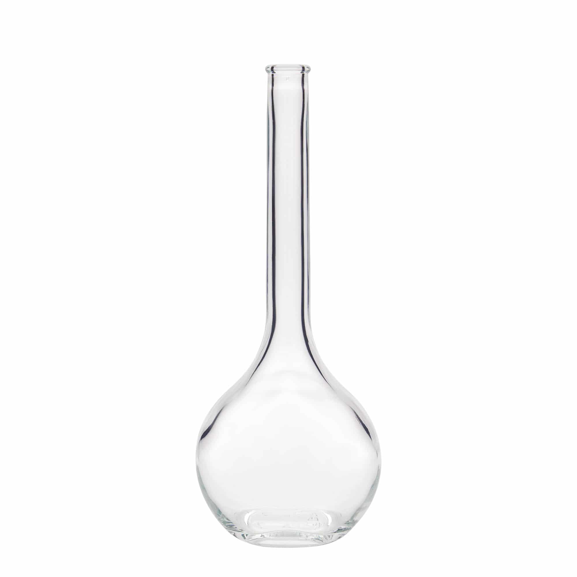 500 ml glass bottle 'Contessa', oval, closure: cork