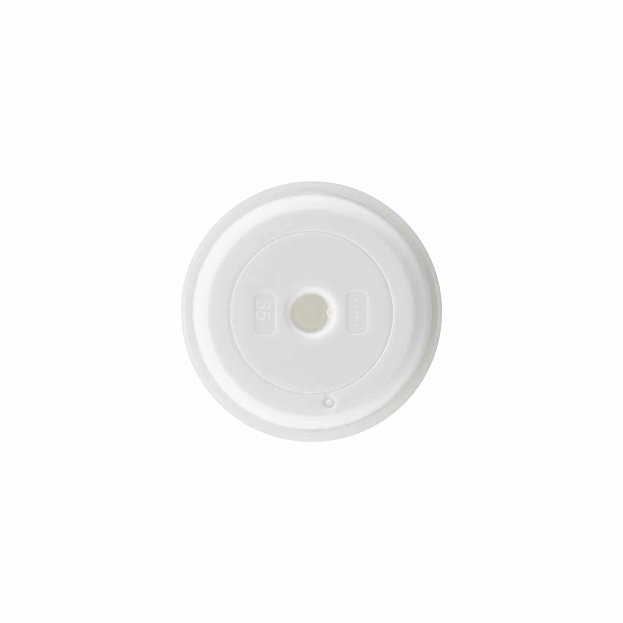 Airless dispenser pump head 'Mezzo', PP plastic, white