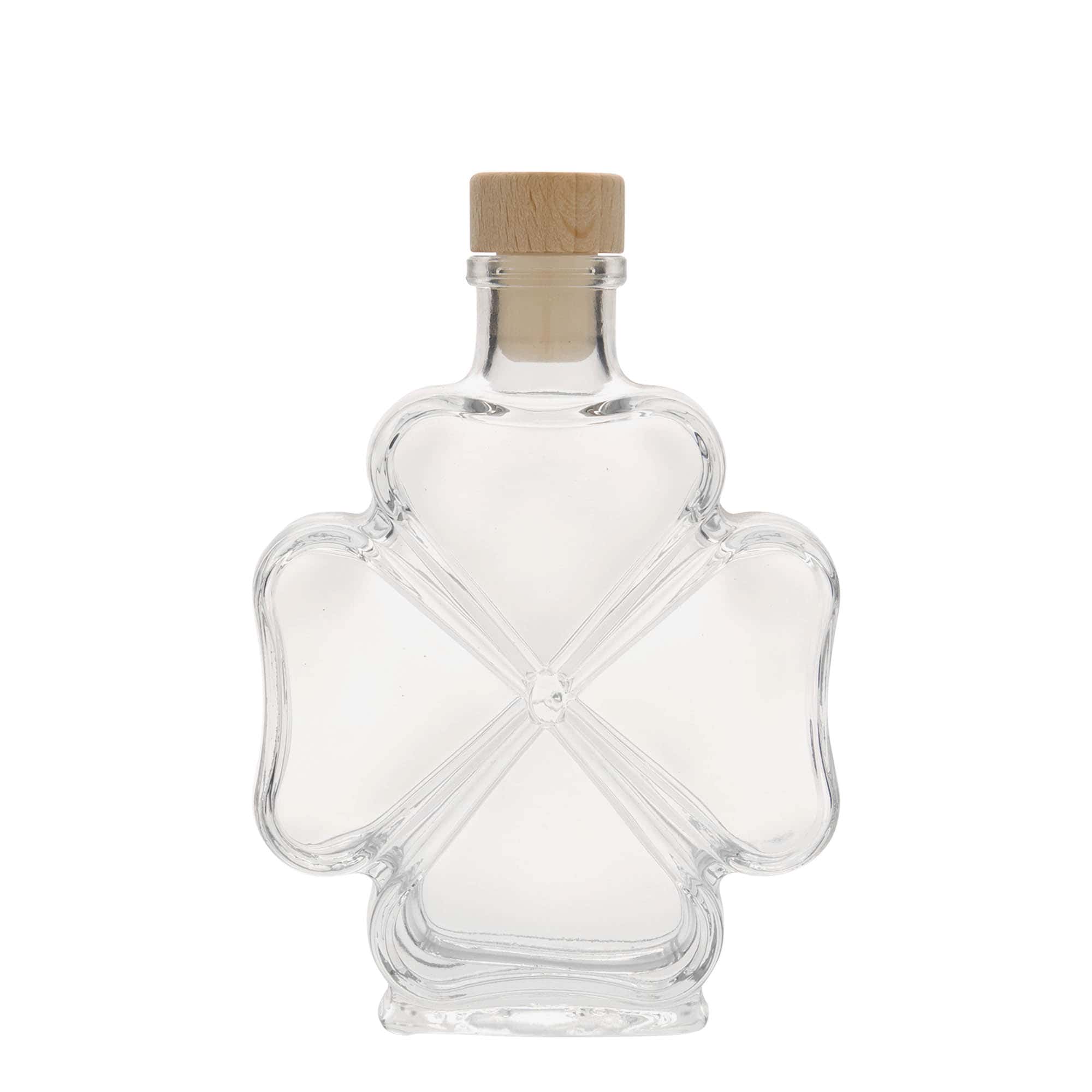 200 ml glass bottle 'Clover', closure: cork