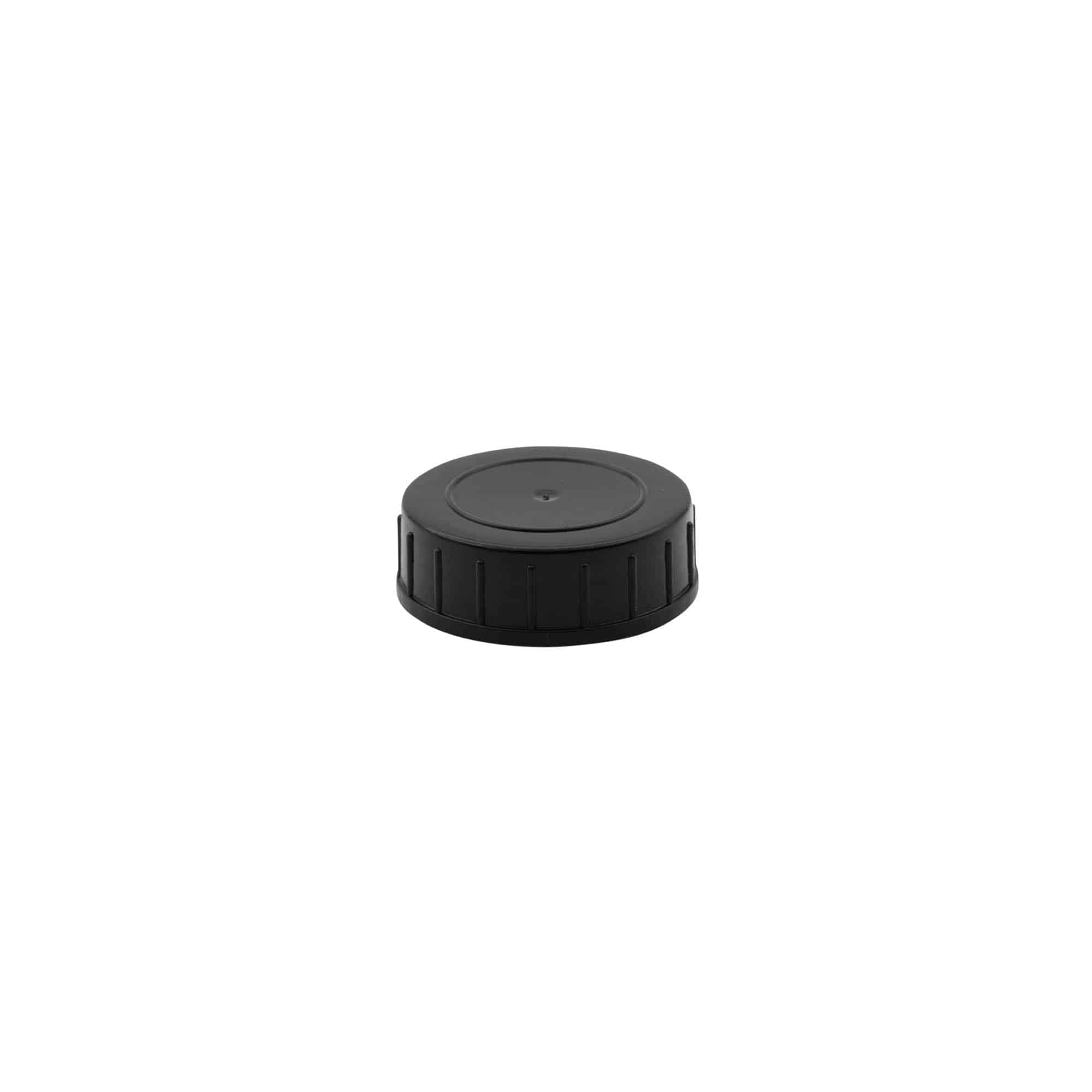 Screw cap, PP plastic, black, for opening: DIN 40