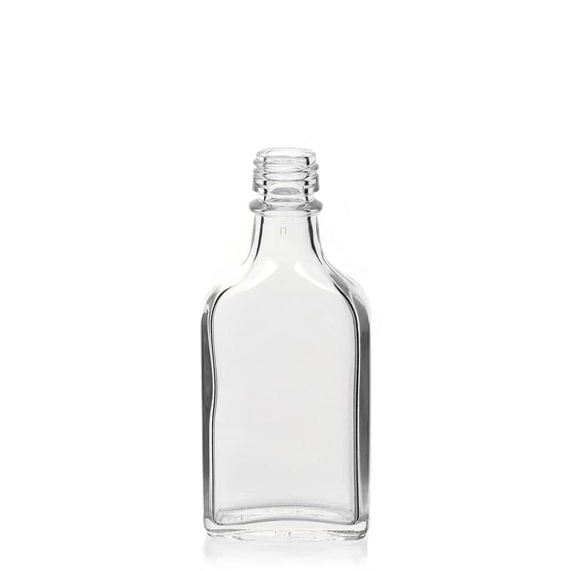 40 ml pocket flask bottle, rectangular, closure: PP 18