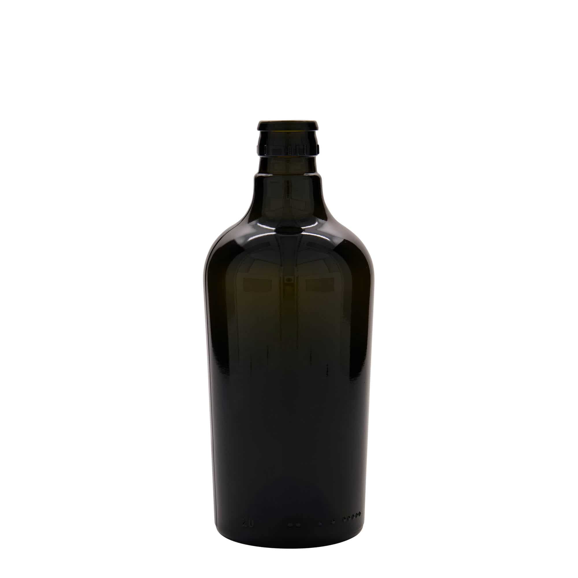 500 ml oil/vinegar bottle 'Oleum', glass, antique green, closure: DOP