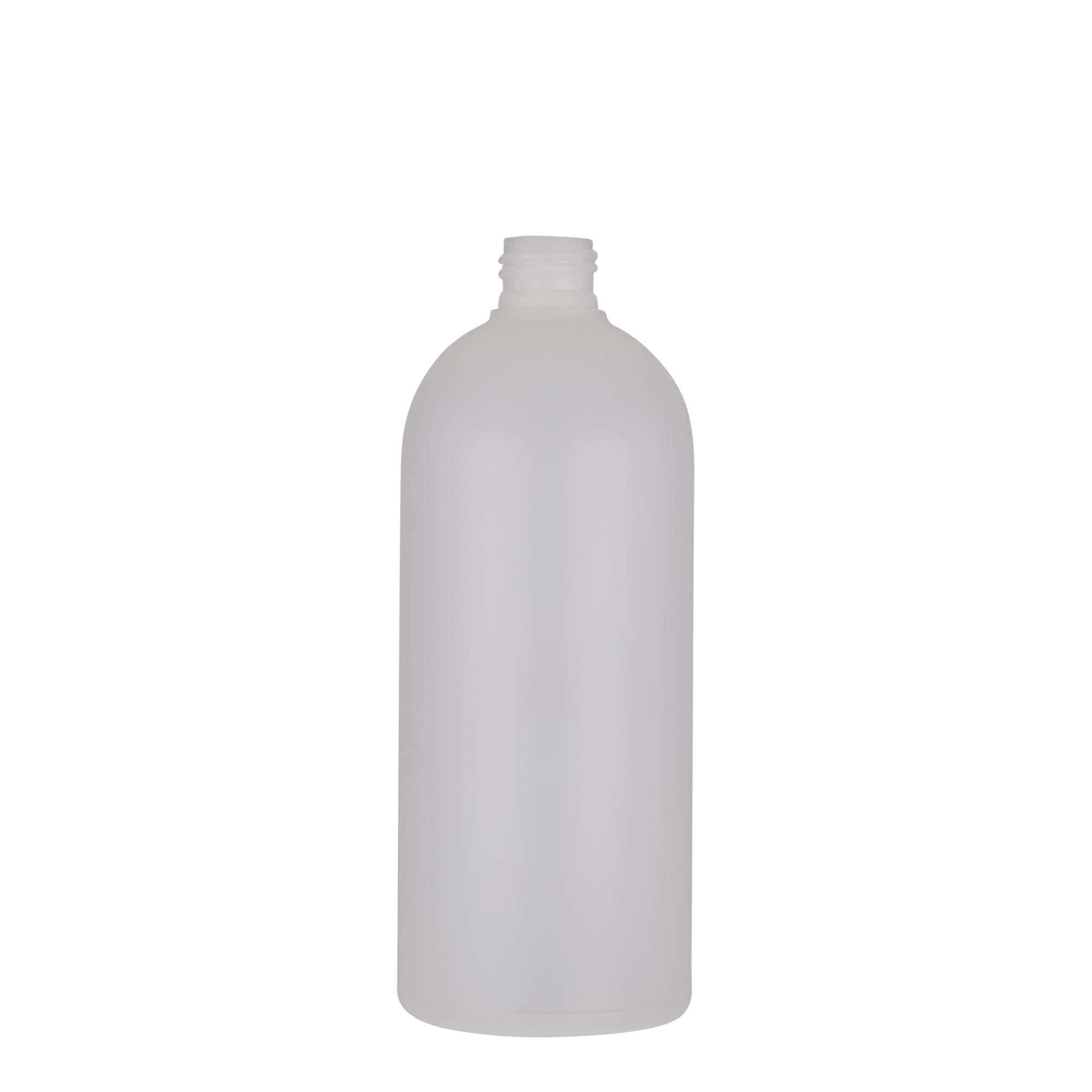 500 ml plastic bottle 'Tuffy', HDPE, natural, closure: GPI 24/410