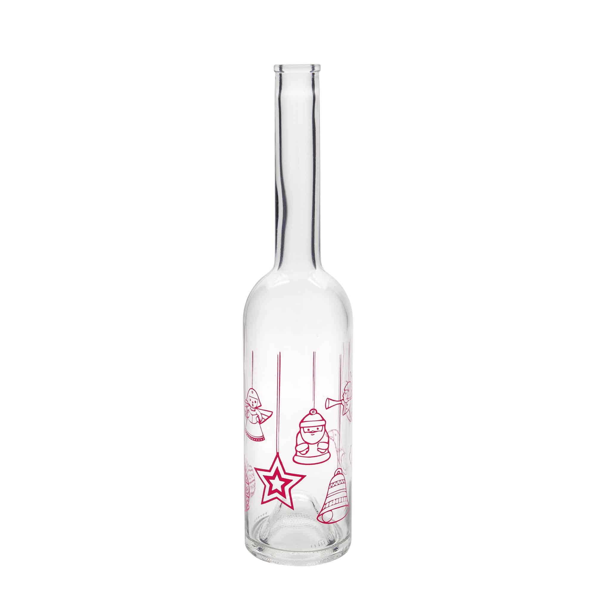 500 ml glass bottle 'Opera', print: stars, closure: cork