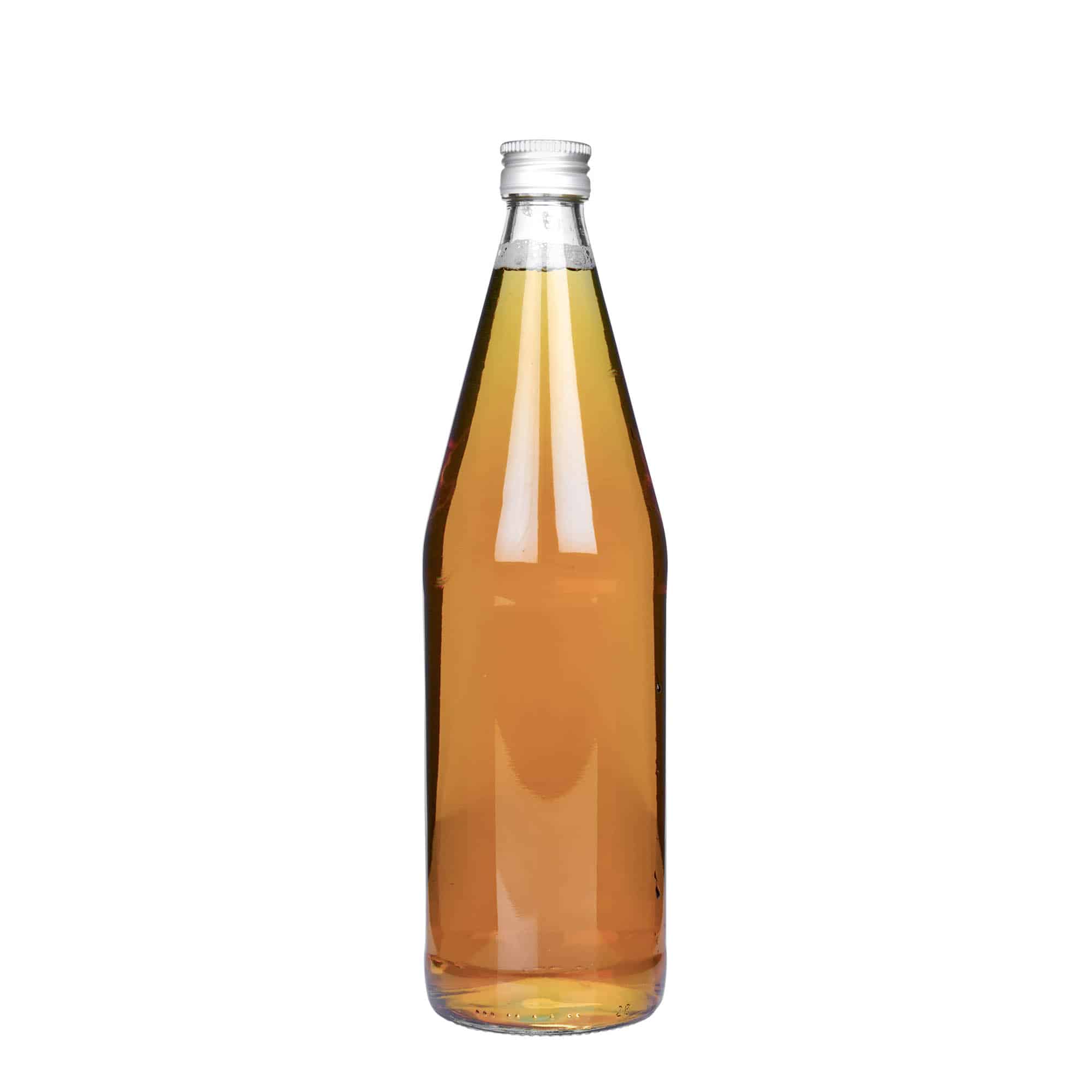 750 ml universal bottle, carrot shaped, glass, closure: PP 28