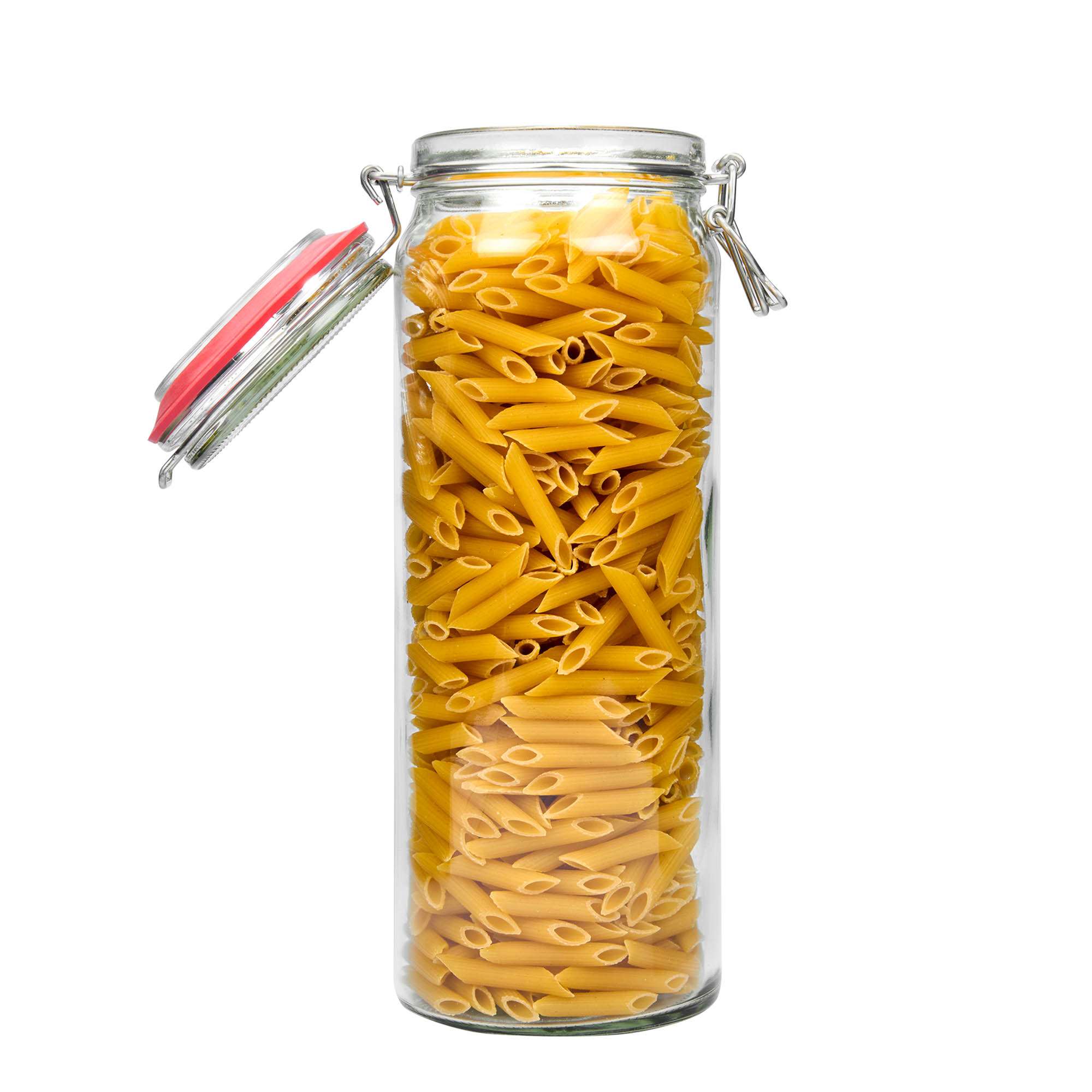 2,160 ml clip top jar, closure: clip top