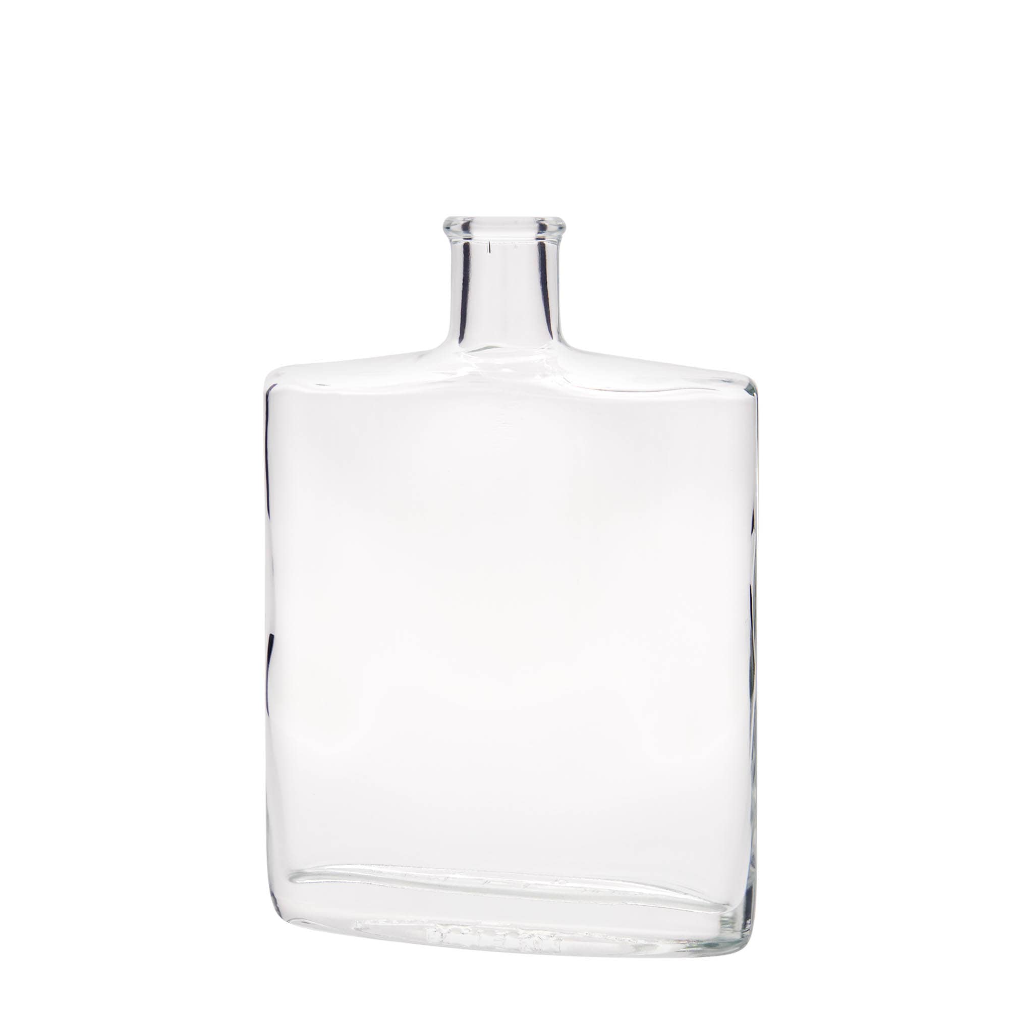 500 ml glass bottle 'Zorbas', oval, closure: cork