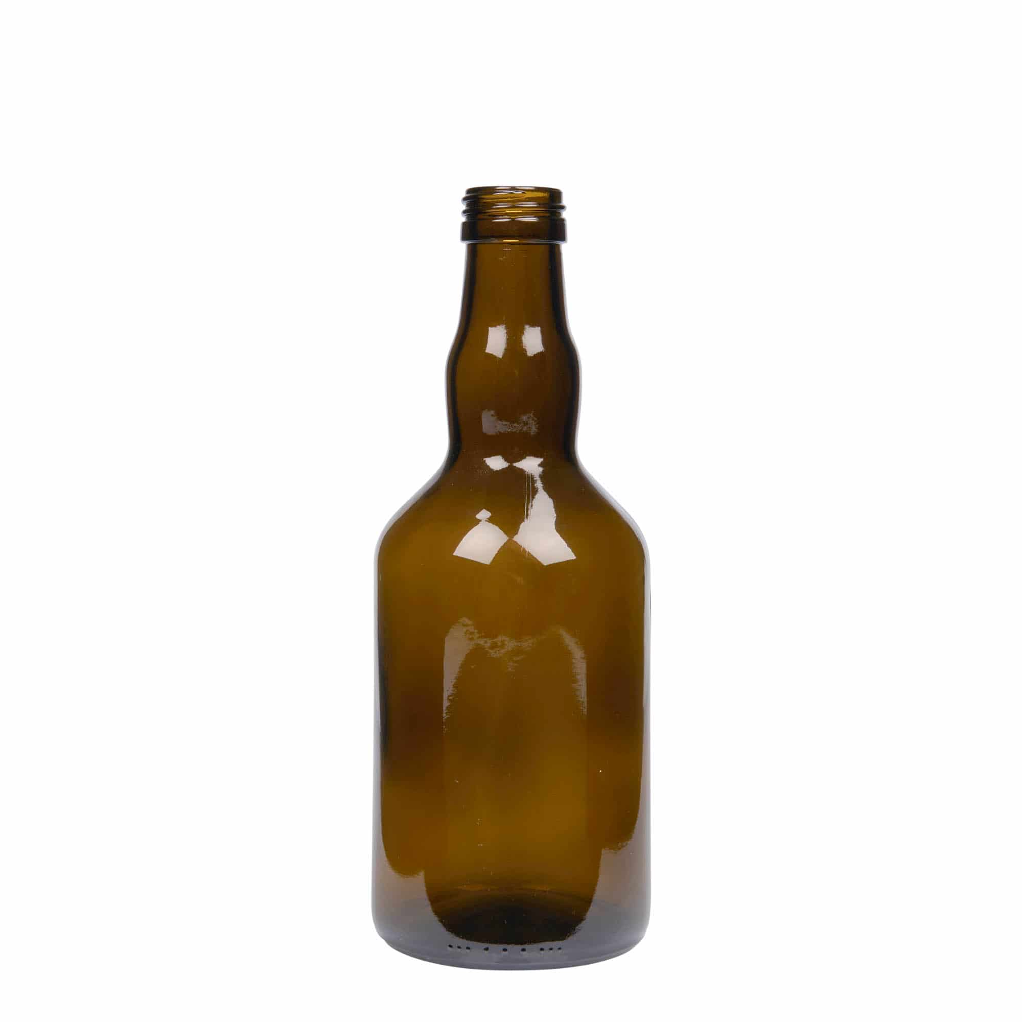 500 ml glass bottle 'Olona', antique green, closure: PP 31.5