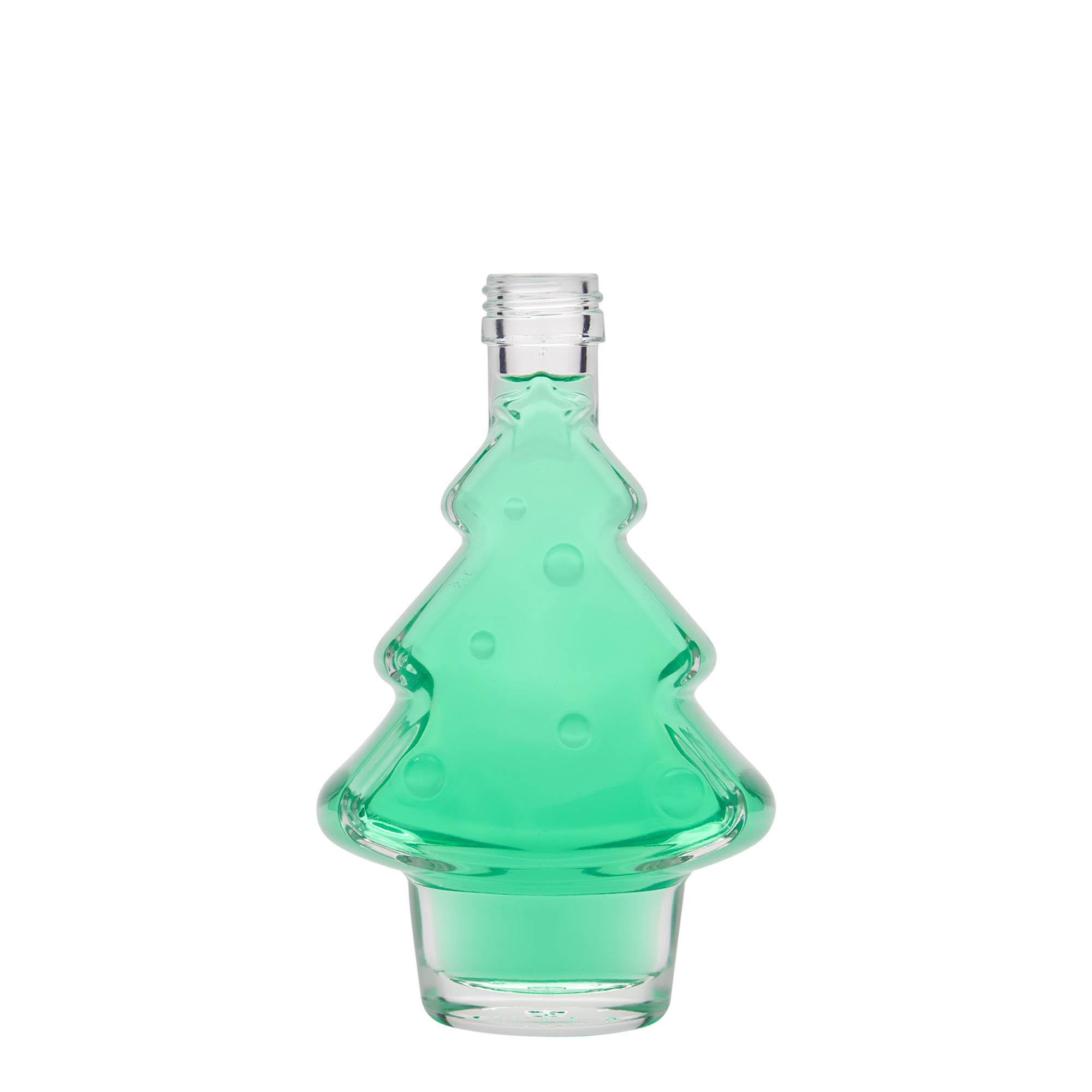 200 ml glass bottle 'Christmas Tree', closure: PP 28