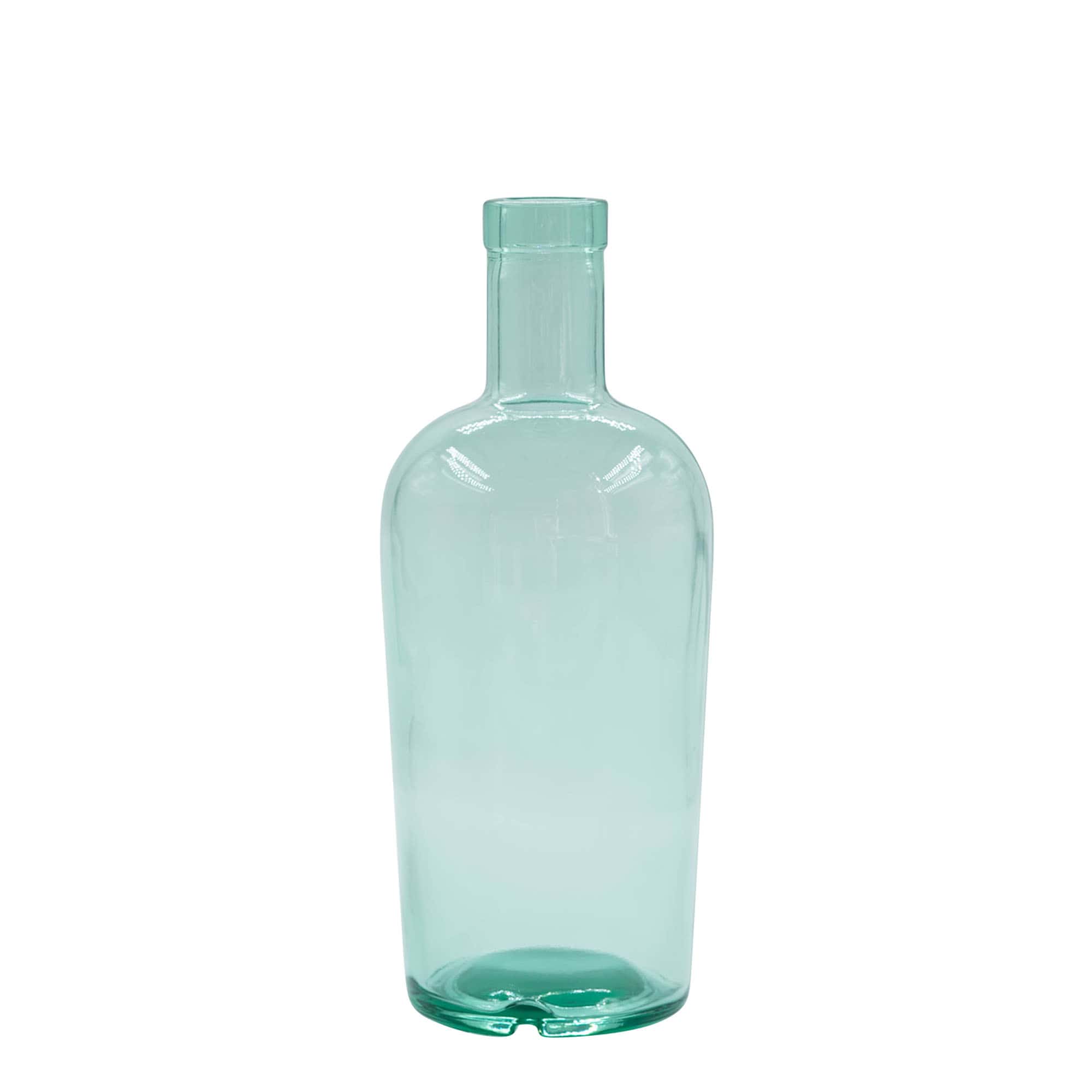 700 ml glass bottle 'Teo Light', mouth: cork