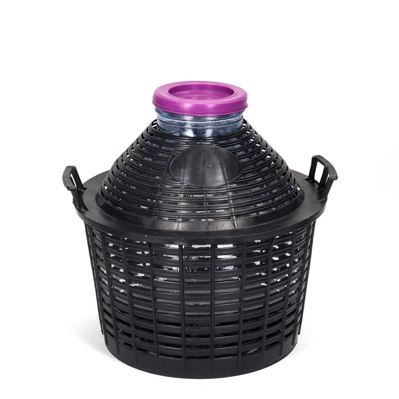 20 l wide neck carboy, glass, closure: slip lid