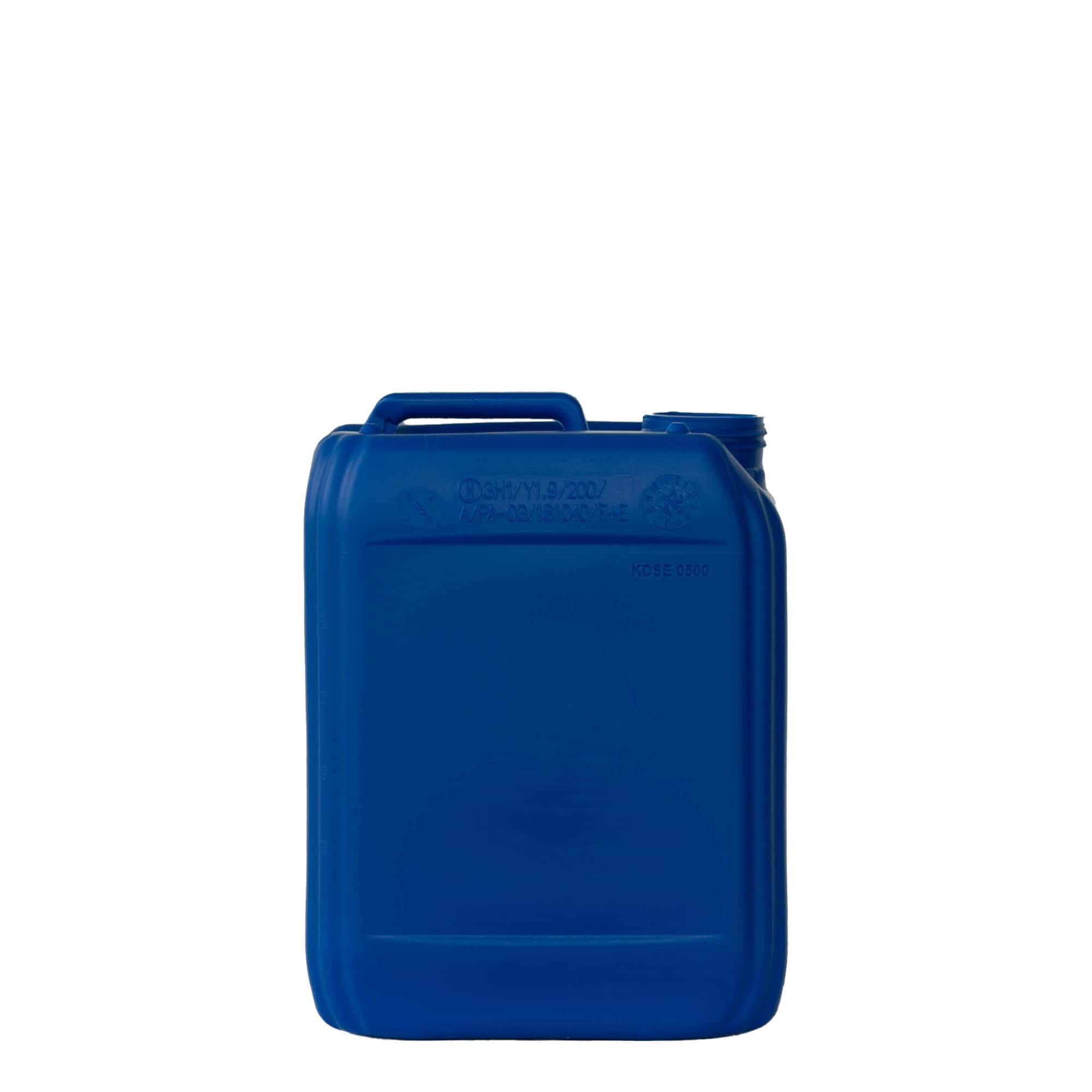 5 l canister, rectangular, HDPE plastic, blue, closure: ND 55