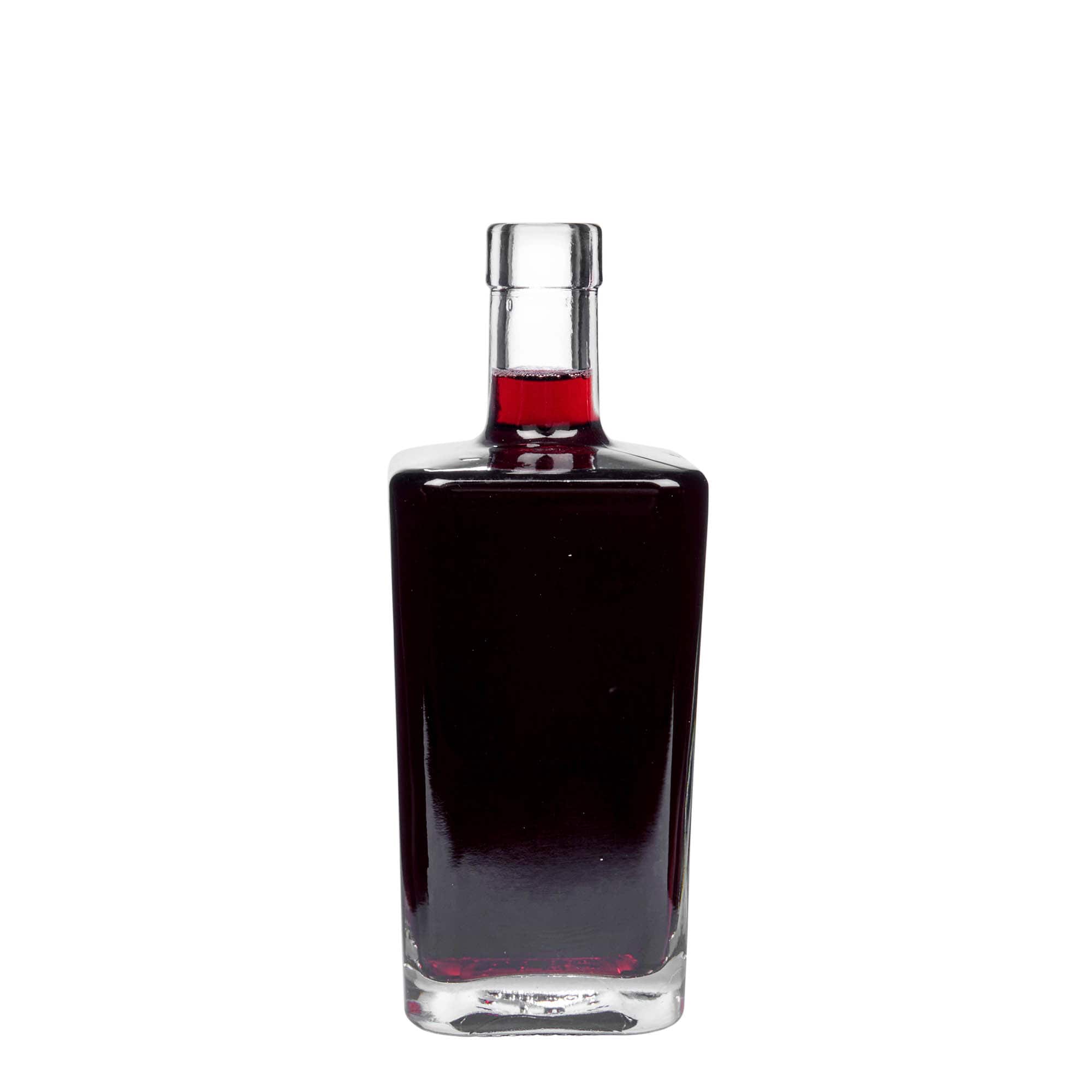 500 ml glass bottle 'Noel', square, closure: cork