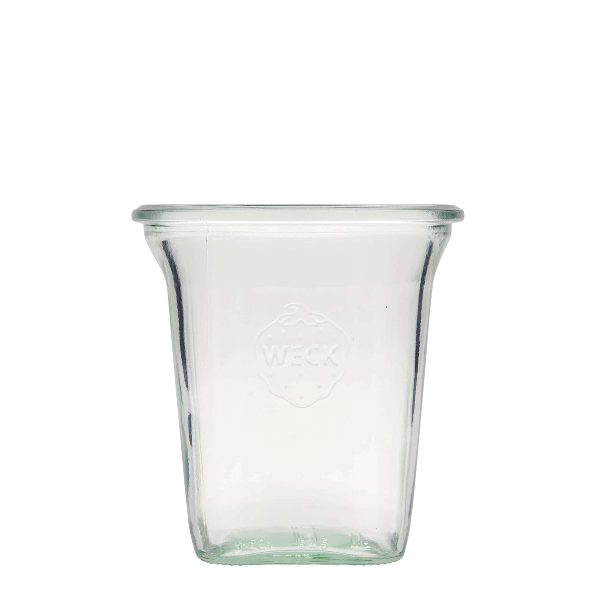 545 ml WECK Quadro jar, square, closure: round rim