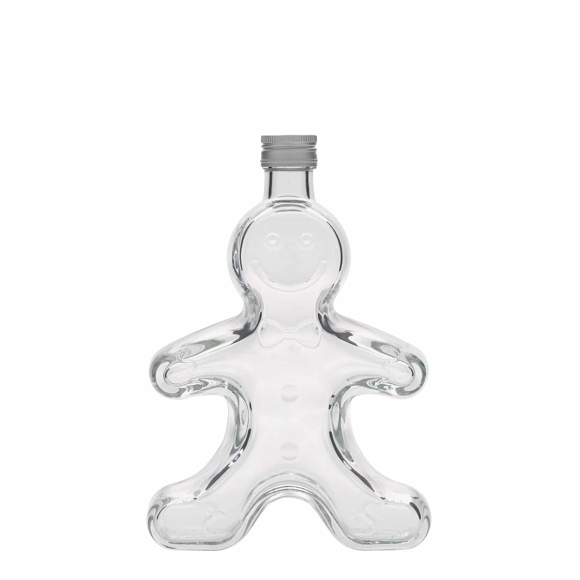 250 ml glass bottle 'Gingerbread man', closure: PP 24