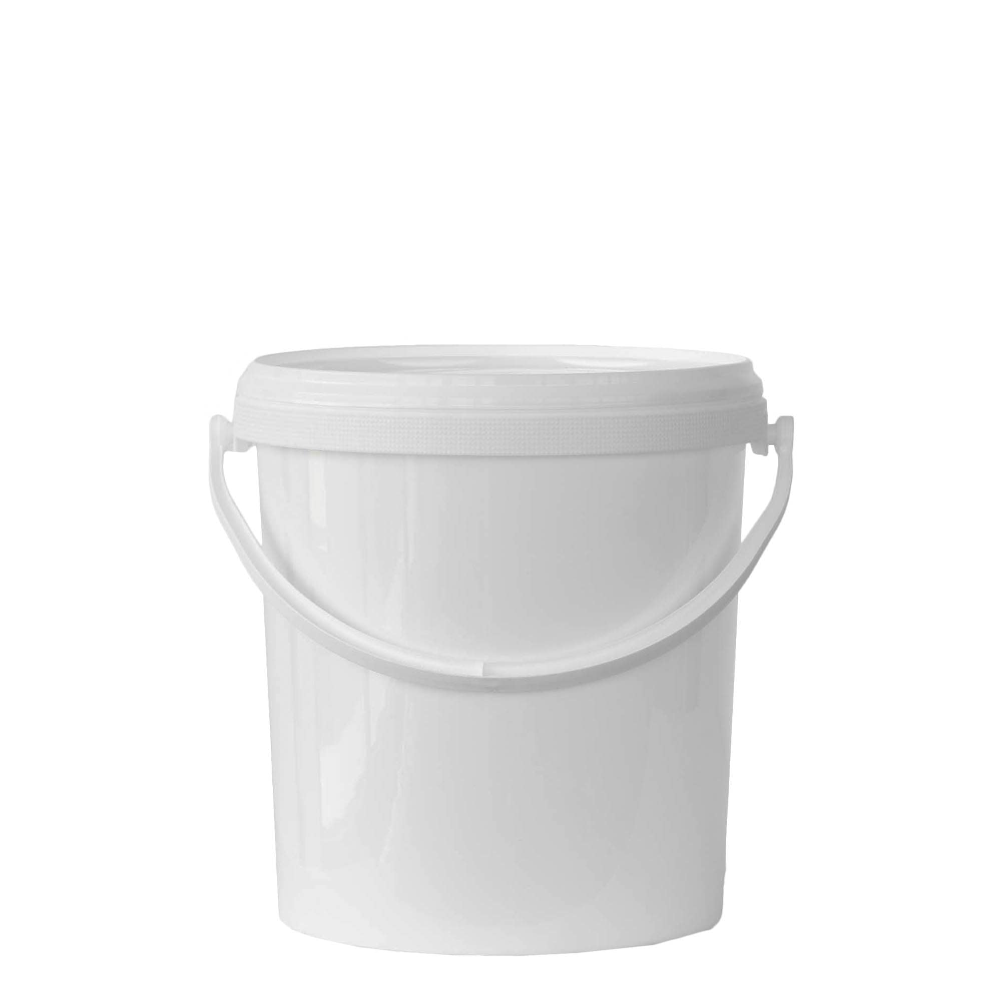 6 l bucket, PP plastic, white
