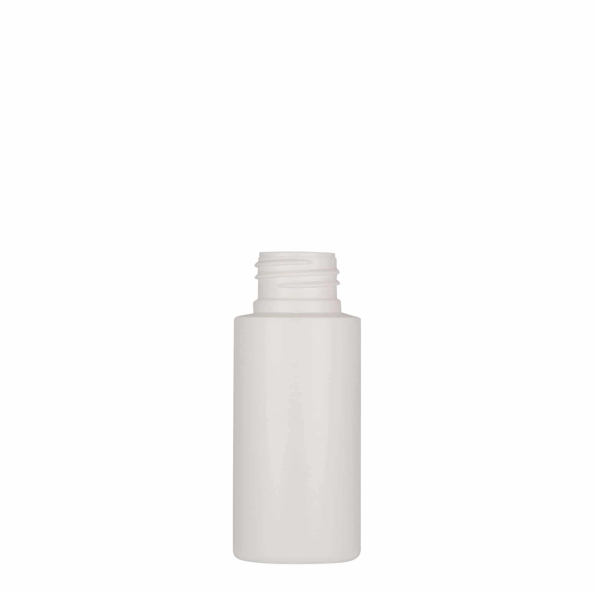 50 ml plastic bottle 'Pipe', HDPE, white, closure: GPI 24/410