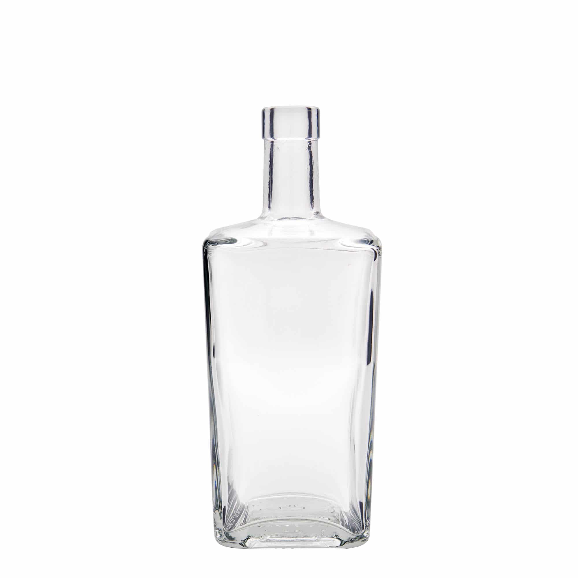 700 ml glass bottle 'Noel', square, closure: cork