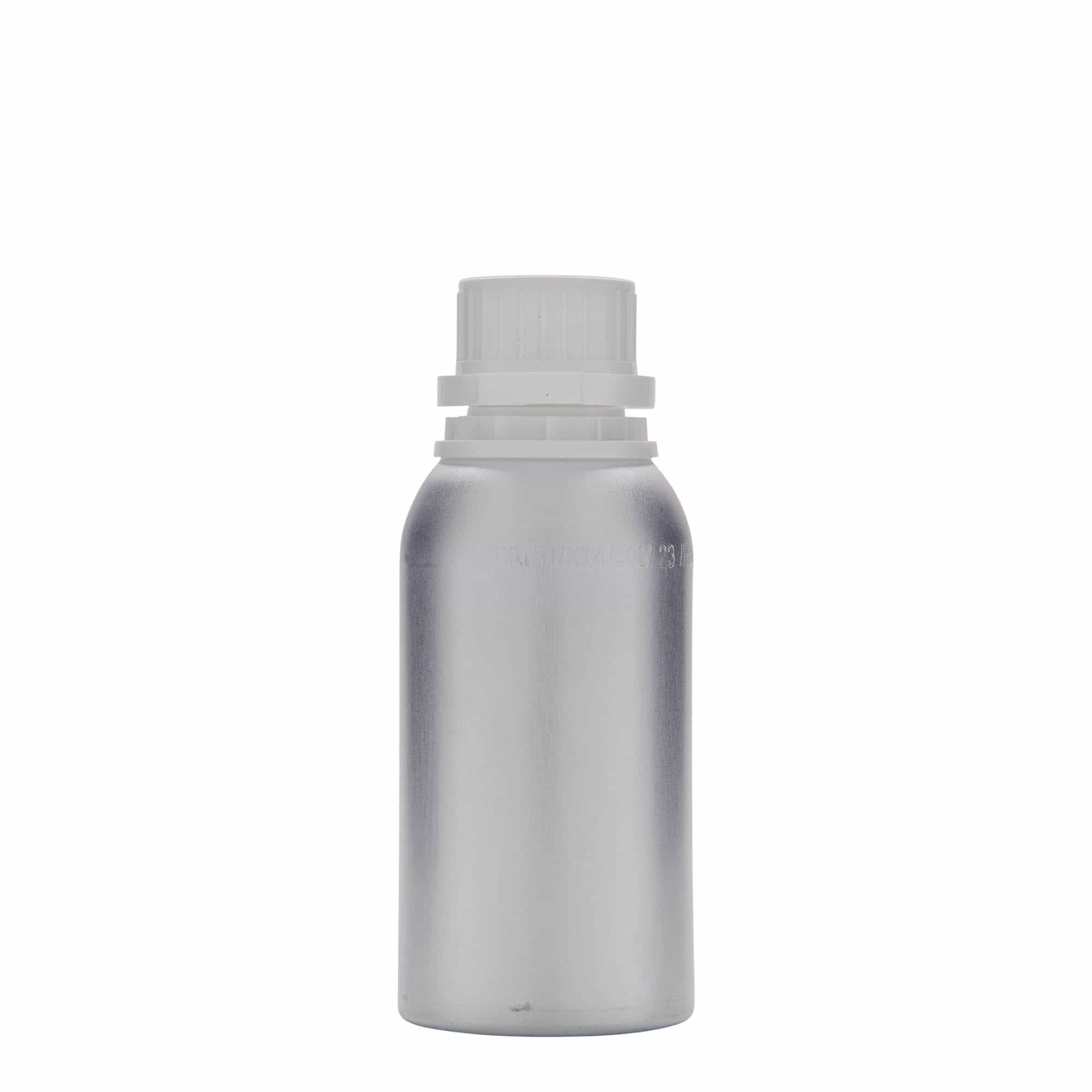 275 ml aluminium bottle, metal, silver, closure: DIN 32