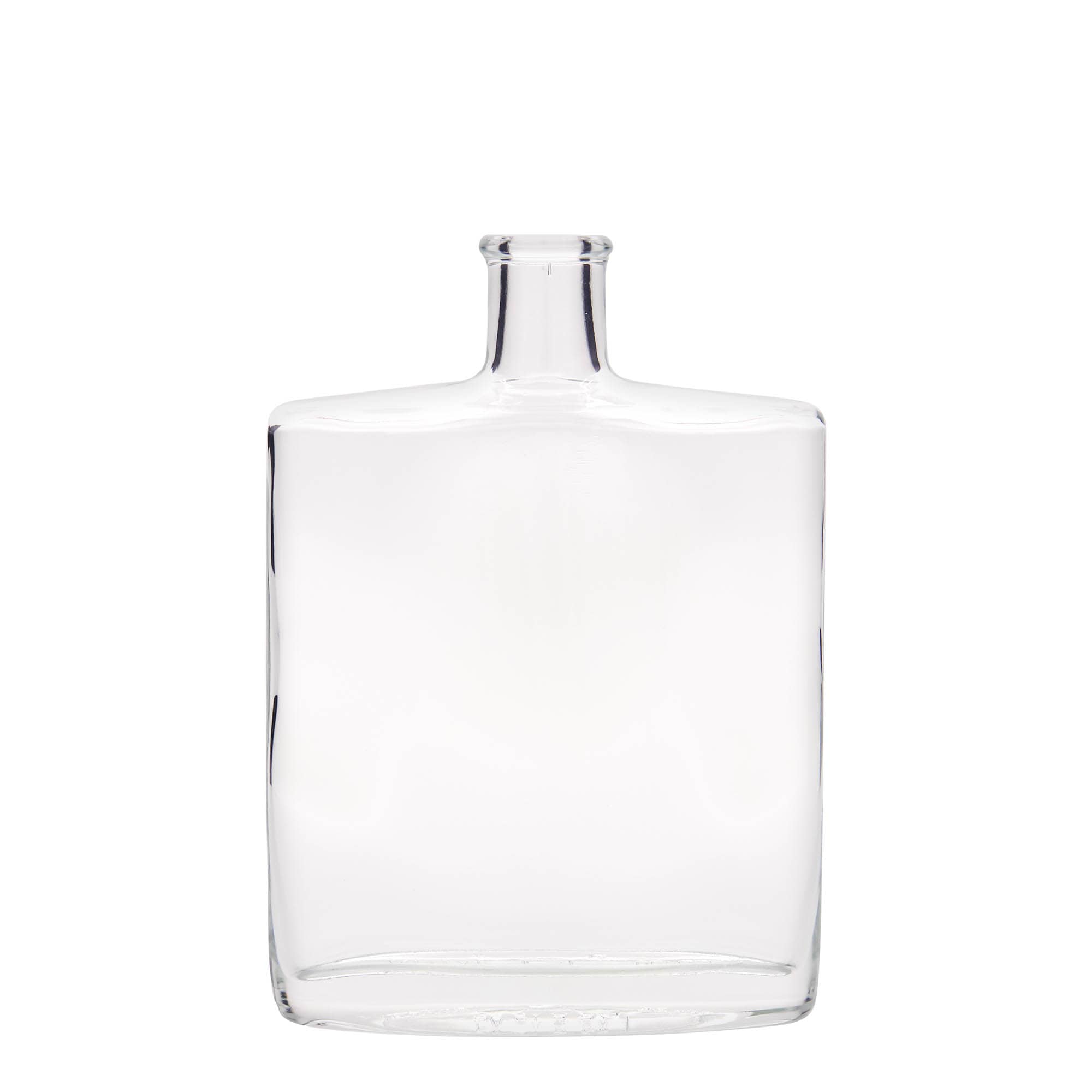 500 ml glass bottle 'Zorbas', oval, closure: cork