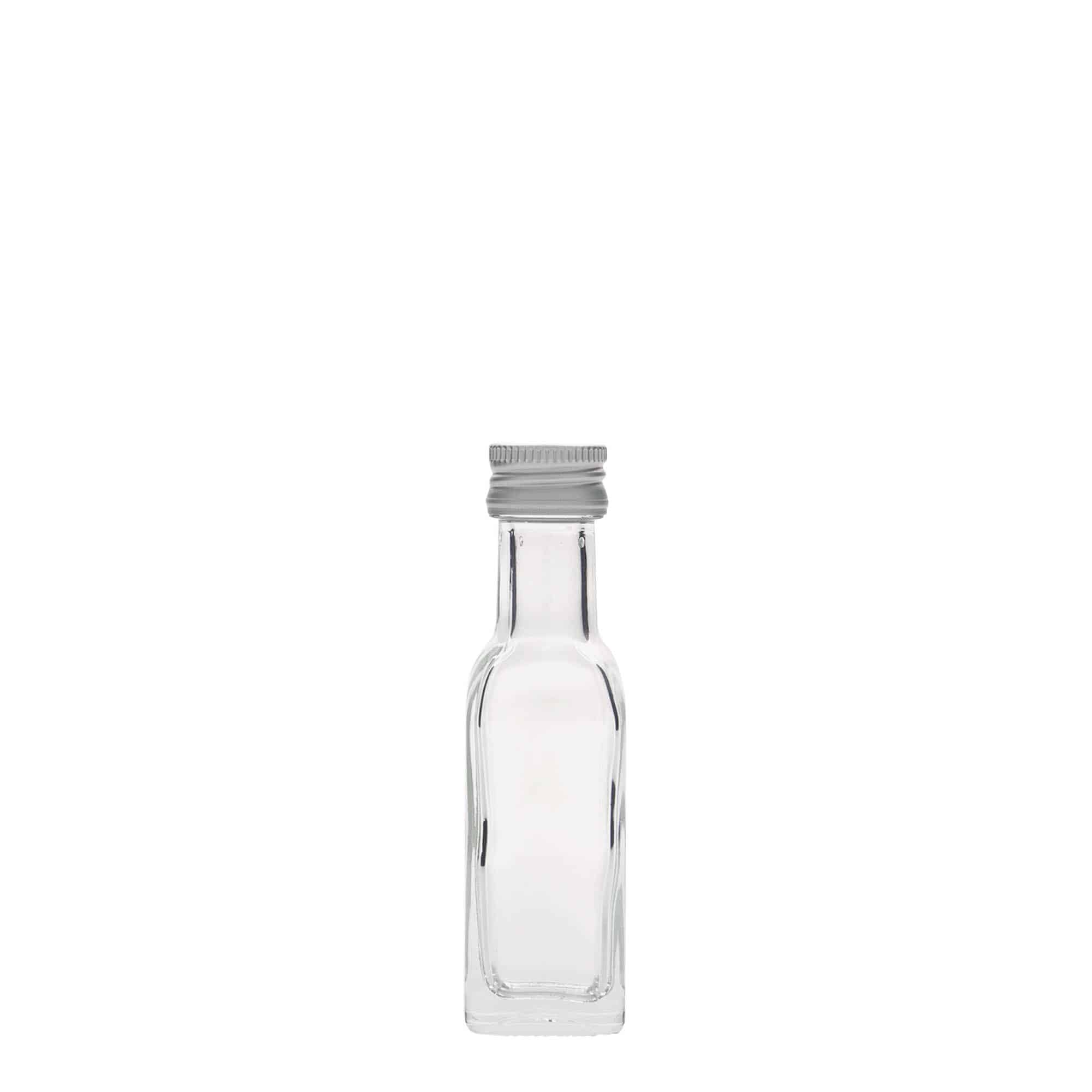 20 ml glass bottle 'Marasca', square, closure: PP 18