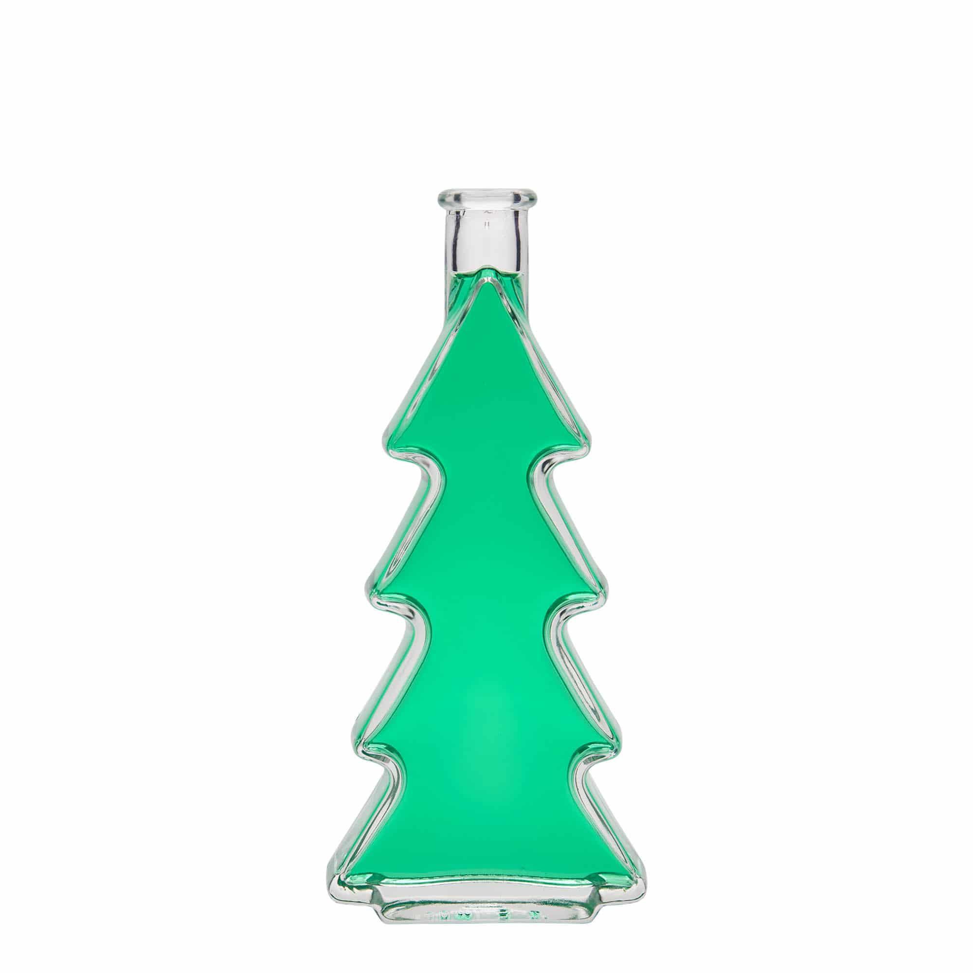 200 ml glass bottle 'Christmas Tree', closure: cork